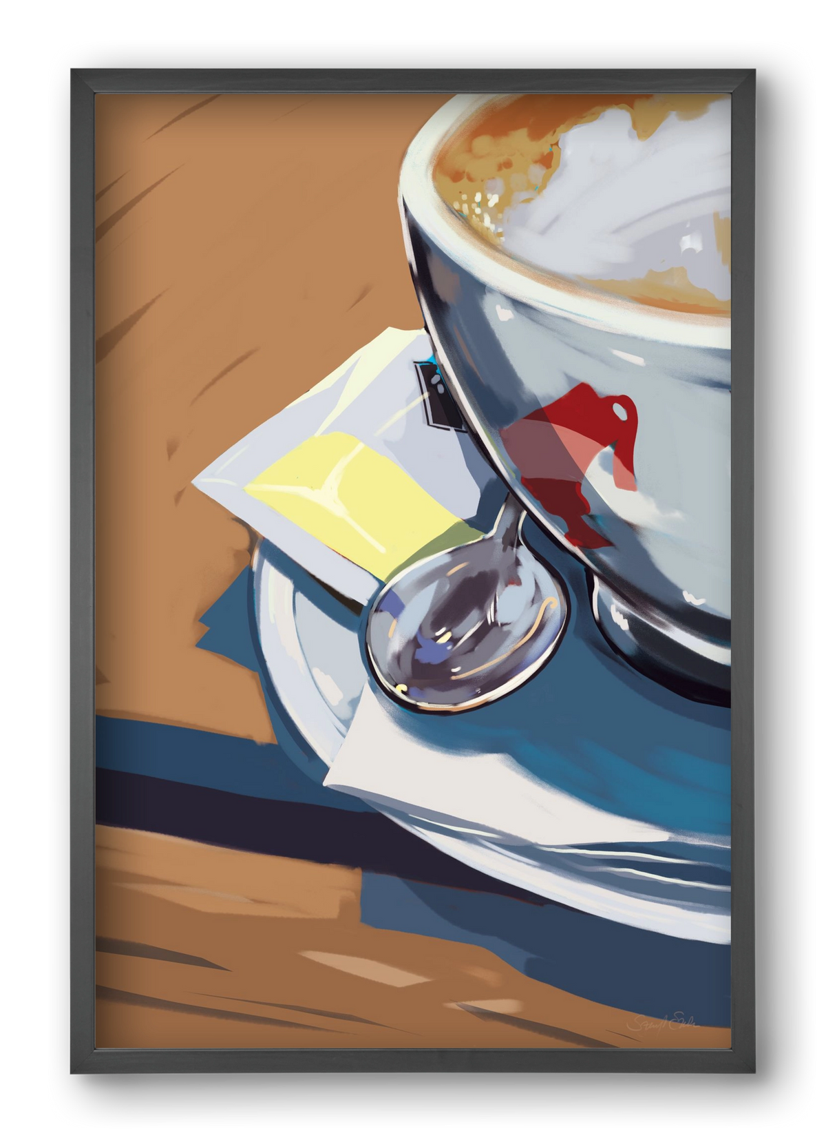 Julius, 40x60 cm (40x60 cm), Fekete keret