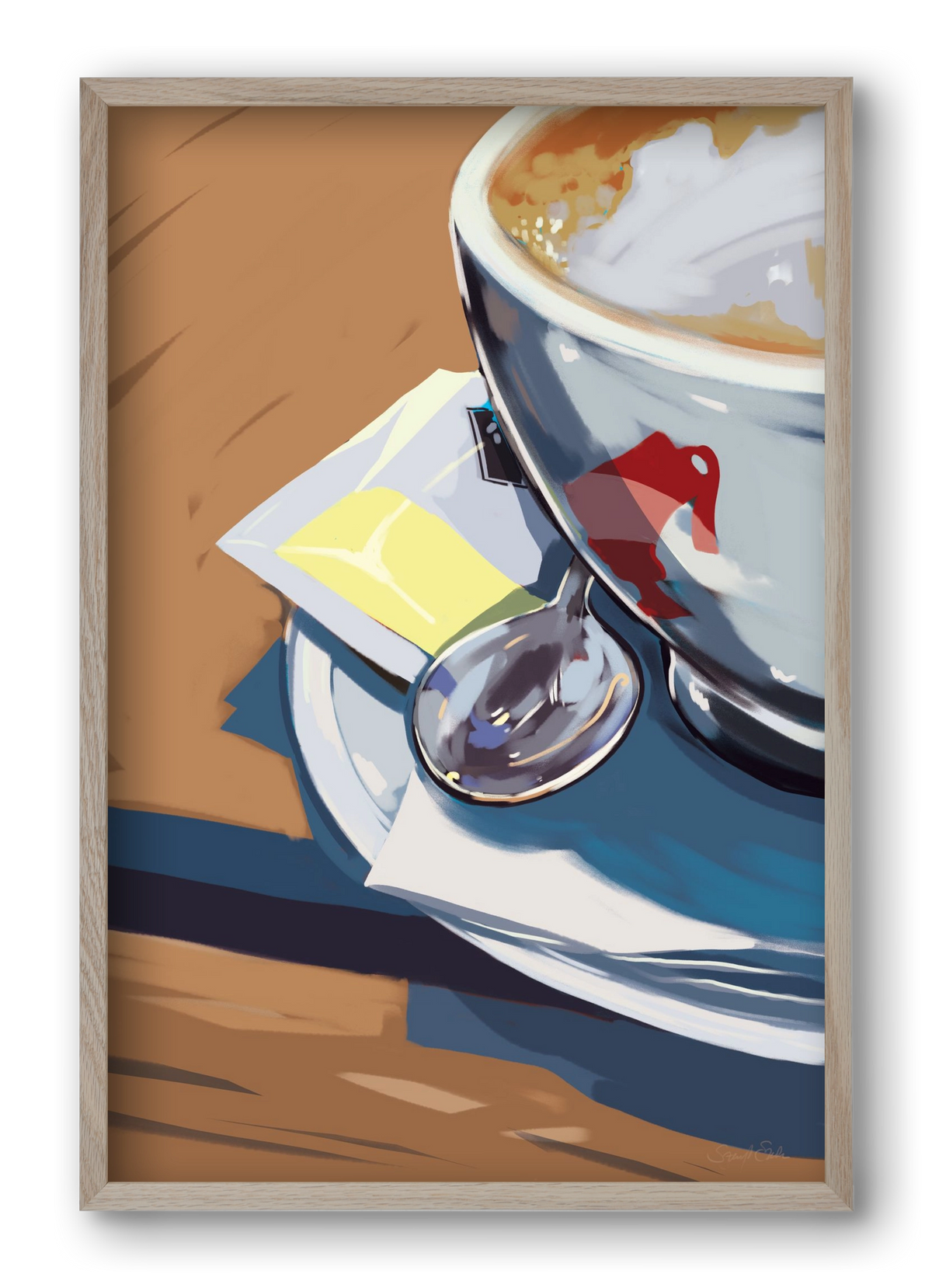 Julius, 40x60 cm (40x60 cm), Tölgy keret