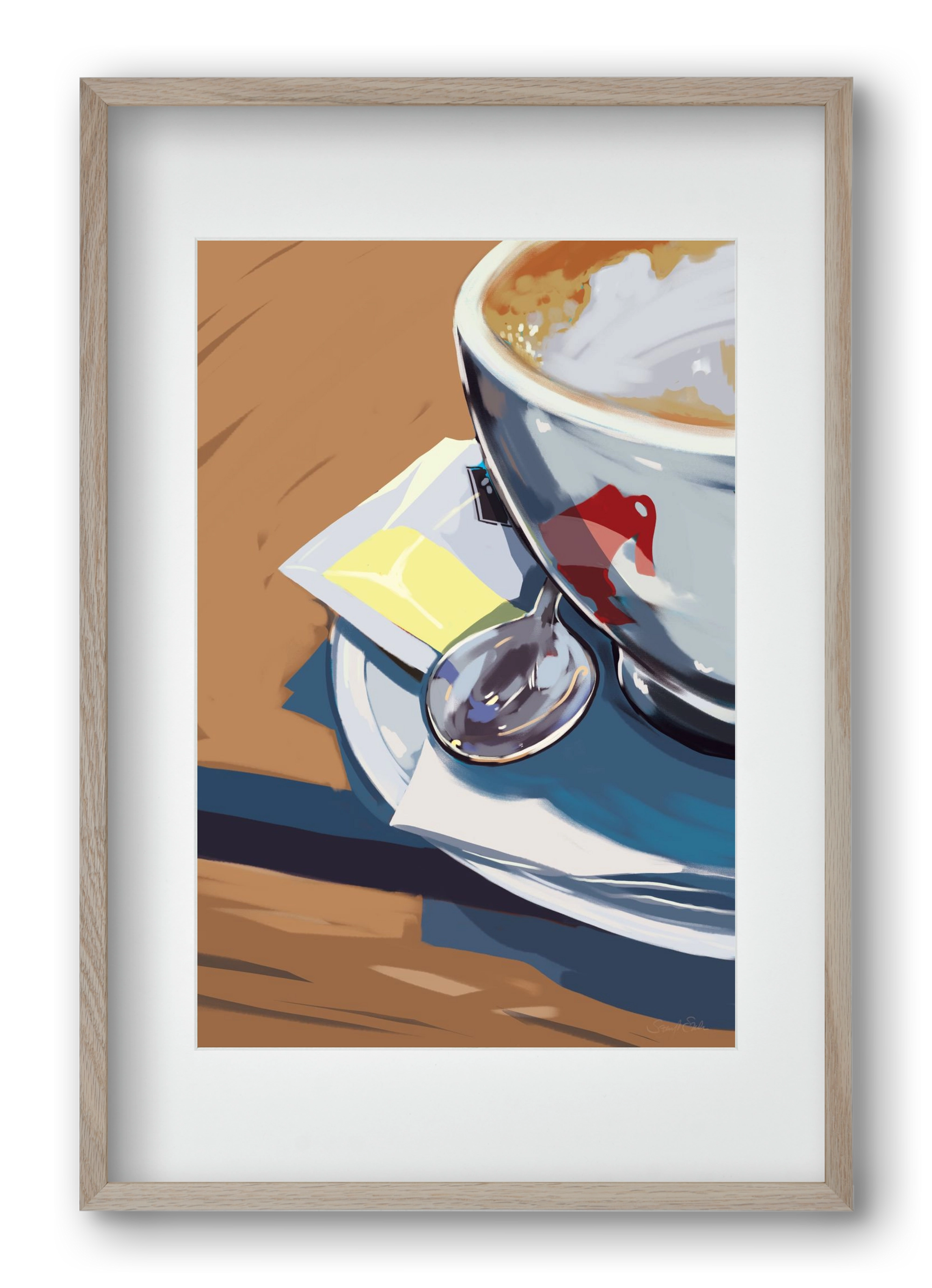 Julius, 40x60 cm (30x45 cm), Tölgy keret, paszpartuval