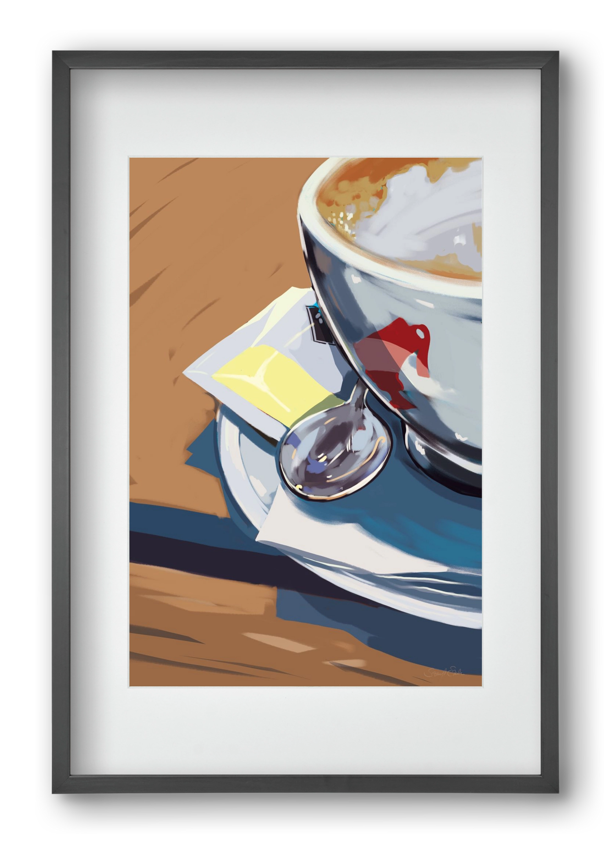 Julius, 40x60 cm (30x45 cm), Fekete keret, paszpartuval