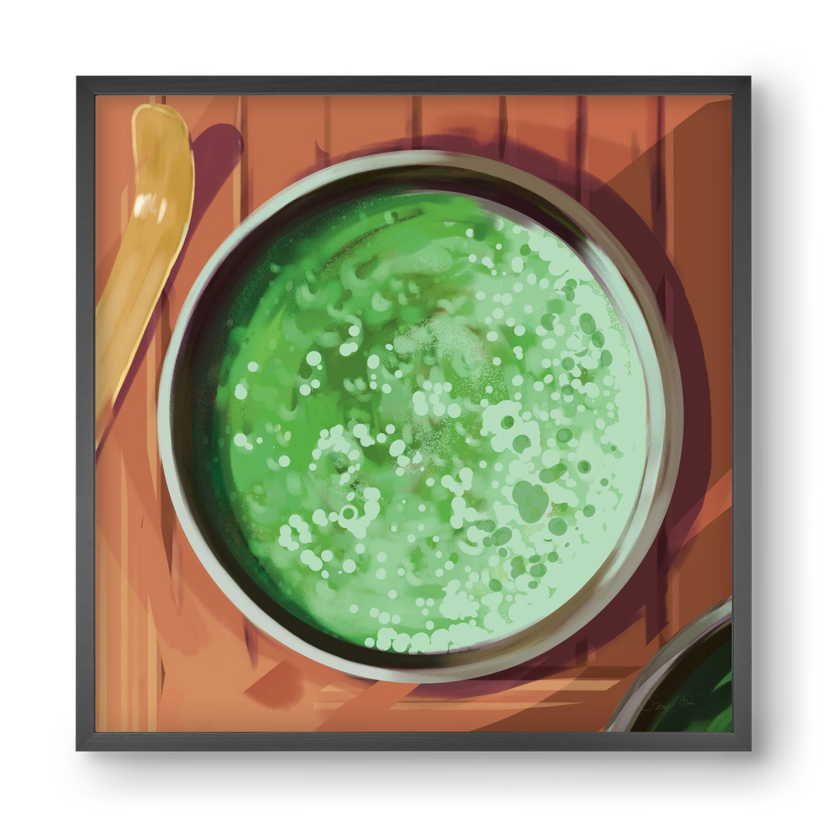 Matcha, 40x40 cm (40x40 cm), Fekete keret
