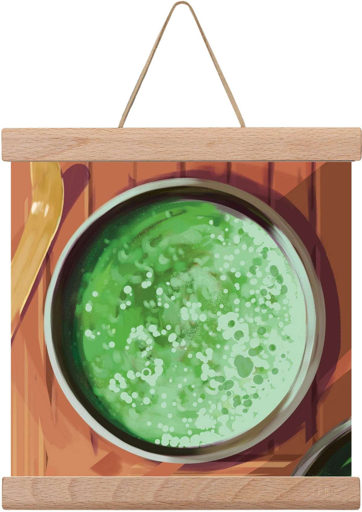 Matcha, 20x20 cm (20x20 cm), Tölgy akasztó