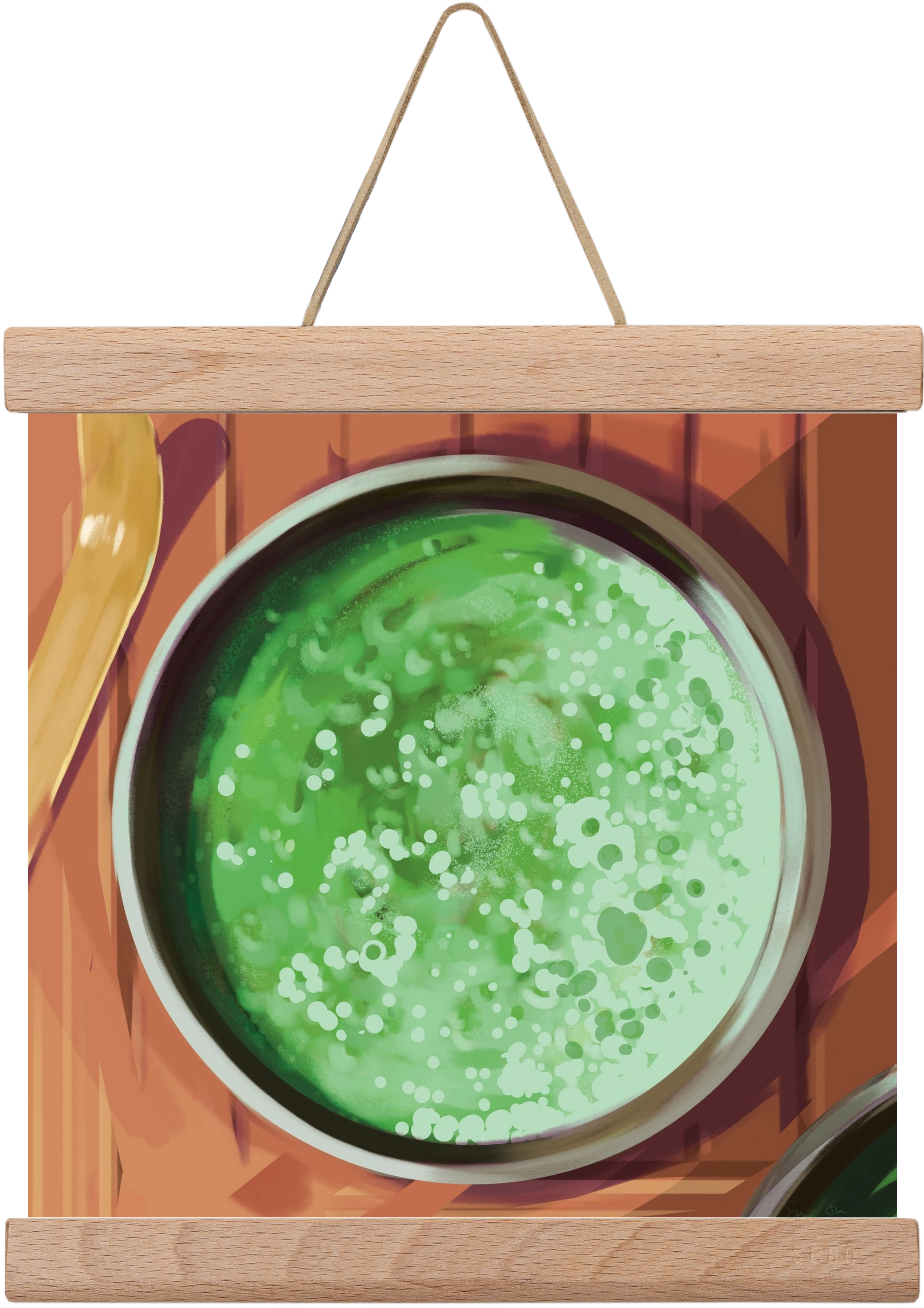 Matcha, 20x20 cm (20x20 cm), Tölgy akasztó