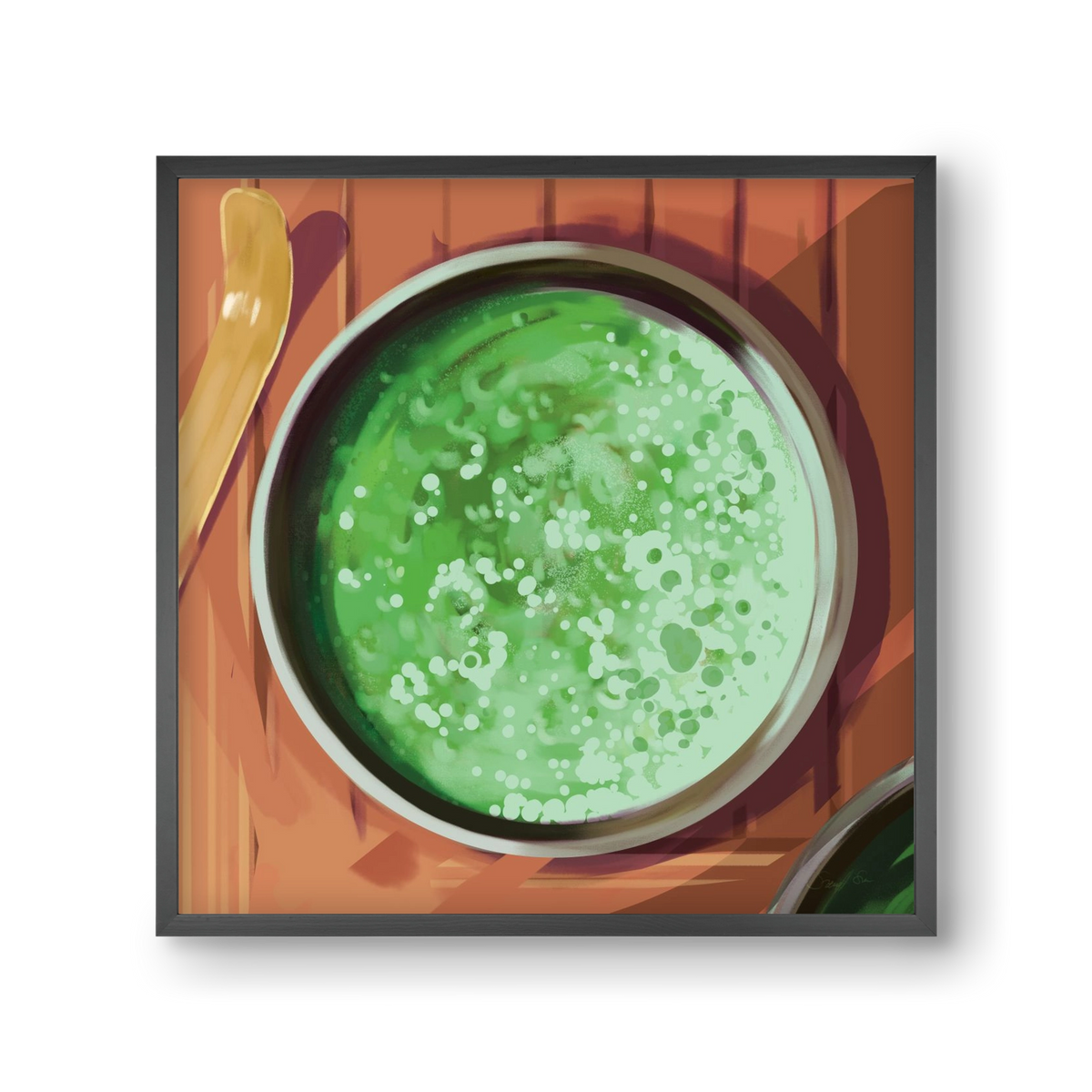 Matcha, 30x30 cm (30x30 cm), Fekete keret