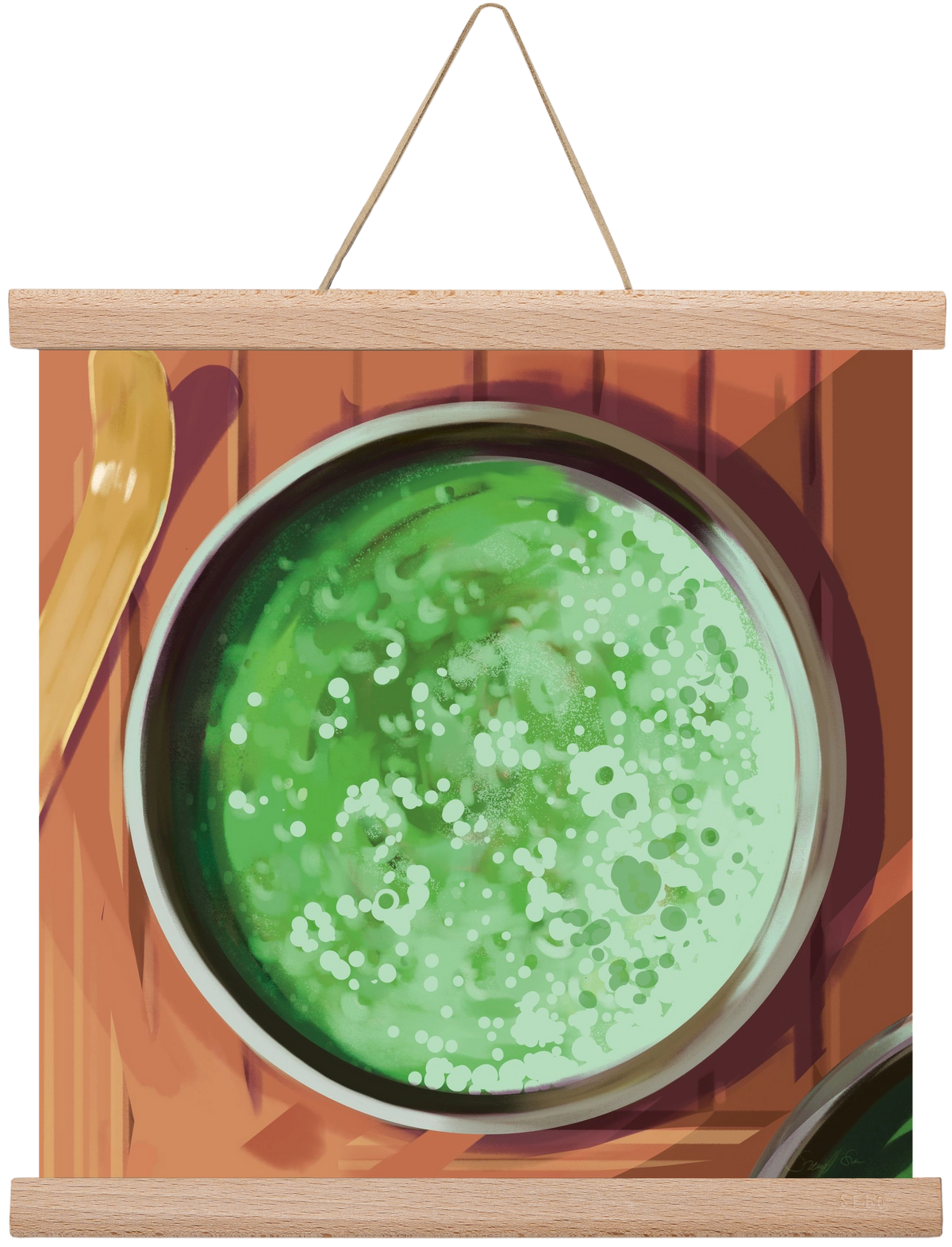 Matcha, 30x30 cm (30x30 cm), Tölgy akasztó