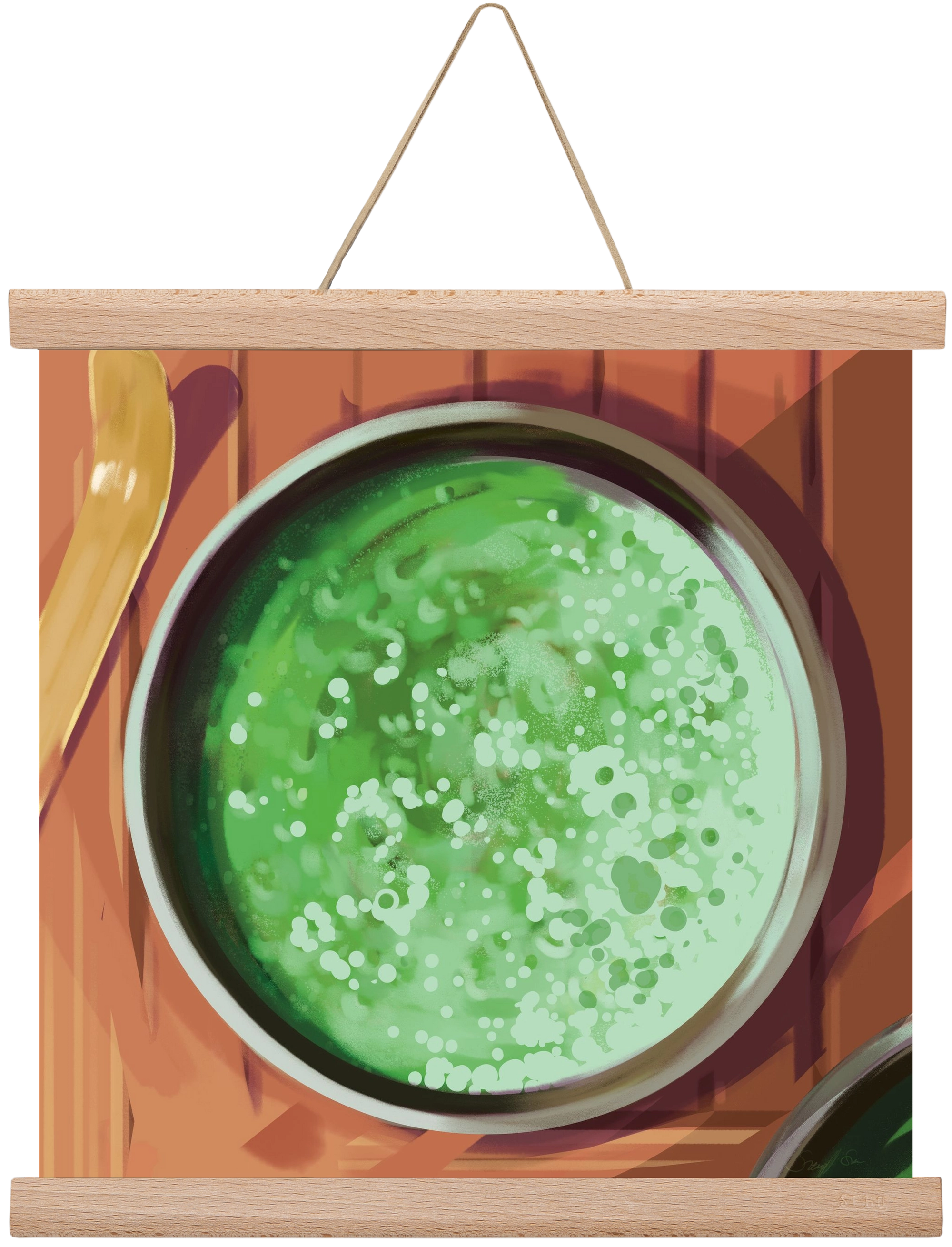 Matcha, 30x30 cm (30x30 cm), Tölgy akasztó