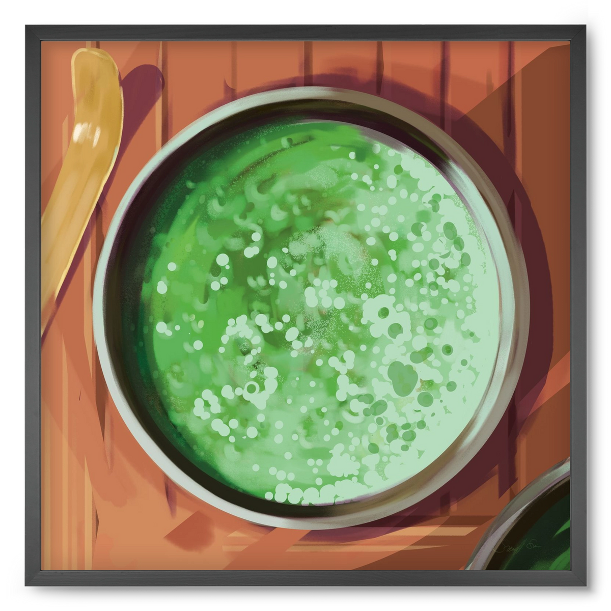 Matcha, 50x50 cm (50x50 cm), Fekete keret