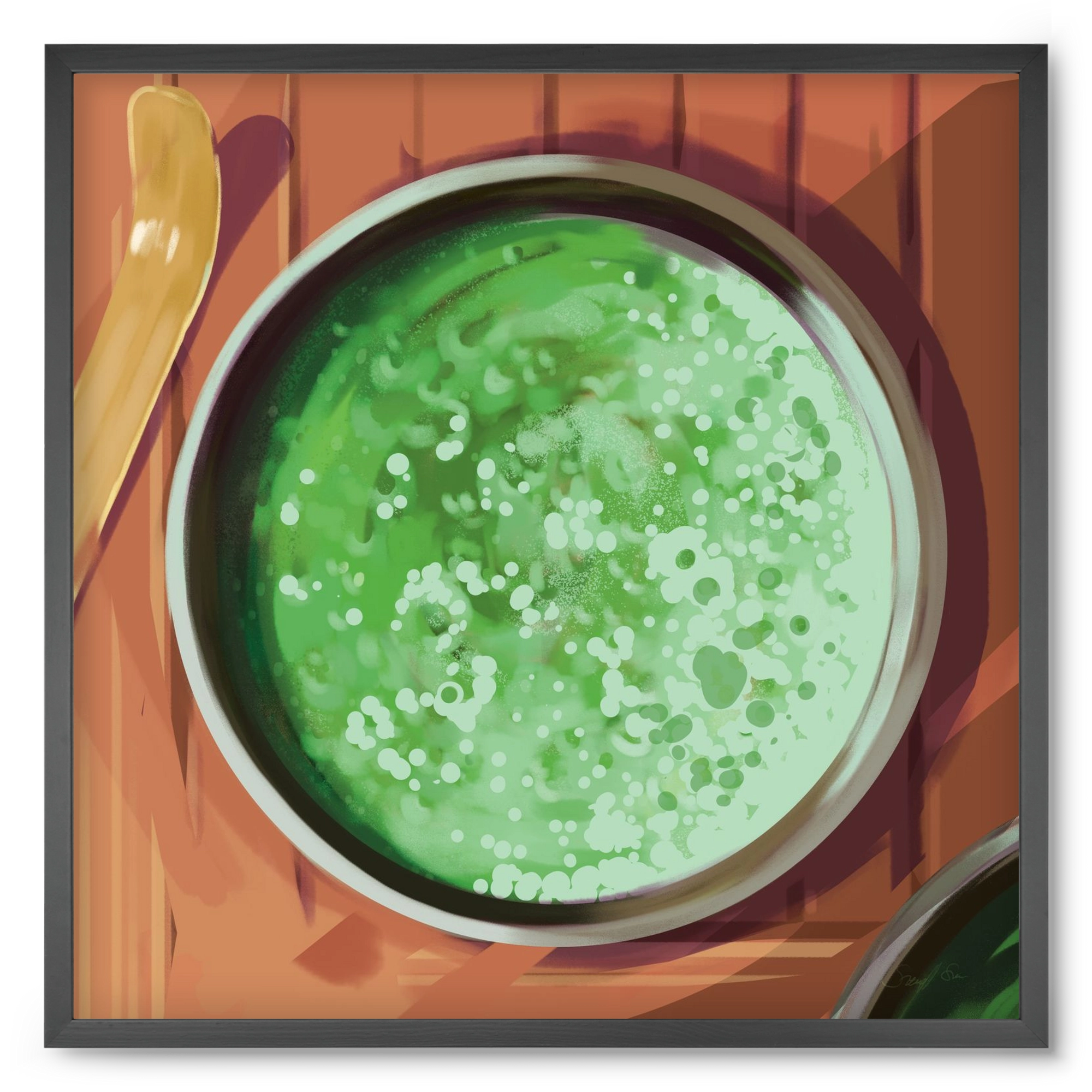 Matcha, 50x50 cm (50x50 cm), Fekete keret