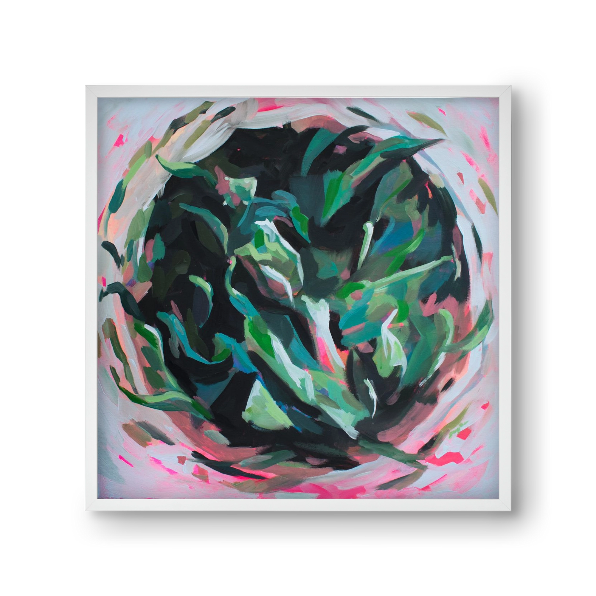 Gyokuro, 30x30 cm (30x30 cm), Fehér keret