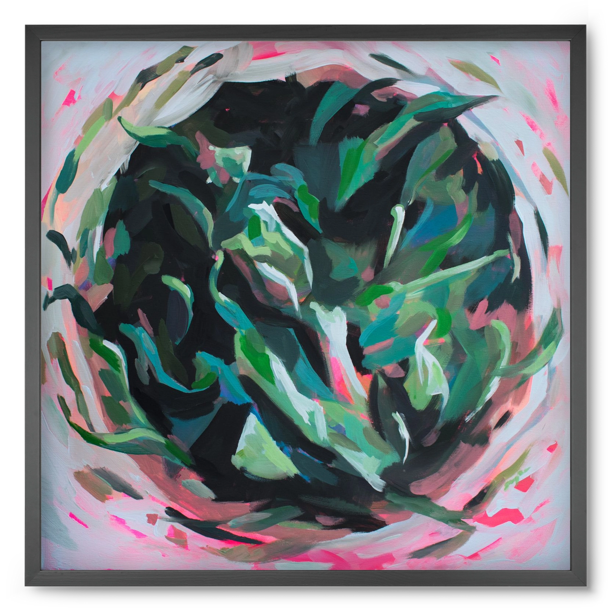 Gyokuro, 50x50 cm (50x50 cm), Fekete keret