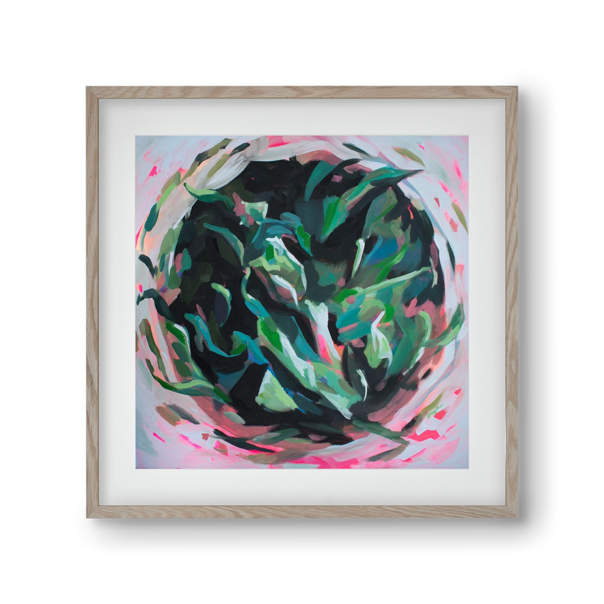 Gyokuro, 30x30 cm (20x20 cm), Tölgy keret, paszpartuval