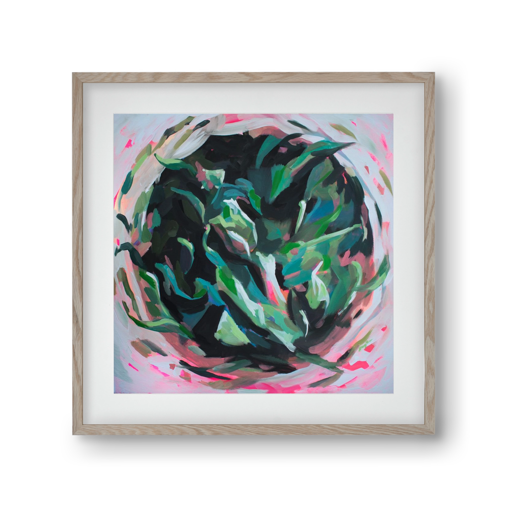 Gyokuro, 30x30 cm (20x20 cm), Tölgy keret, paszpartuval