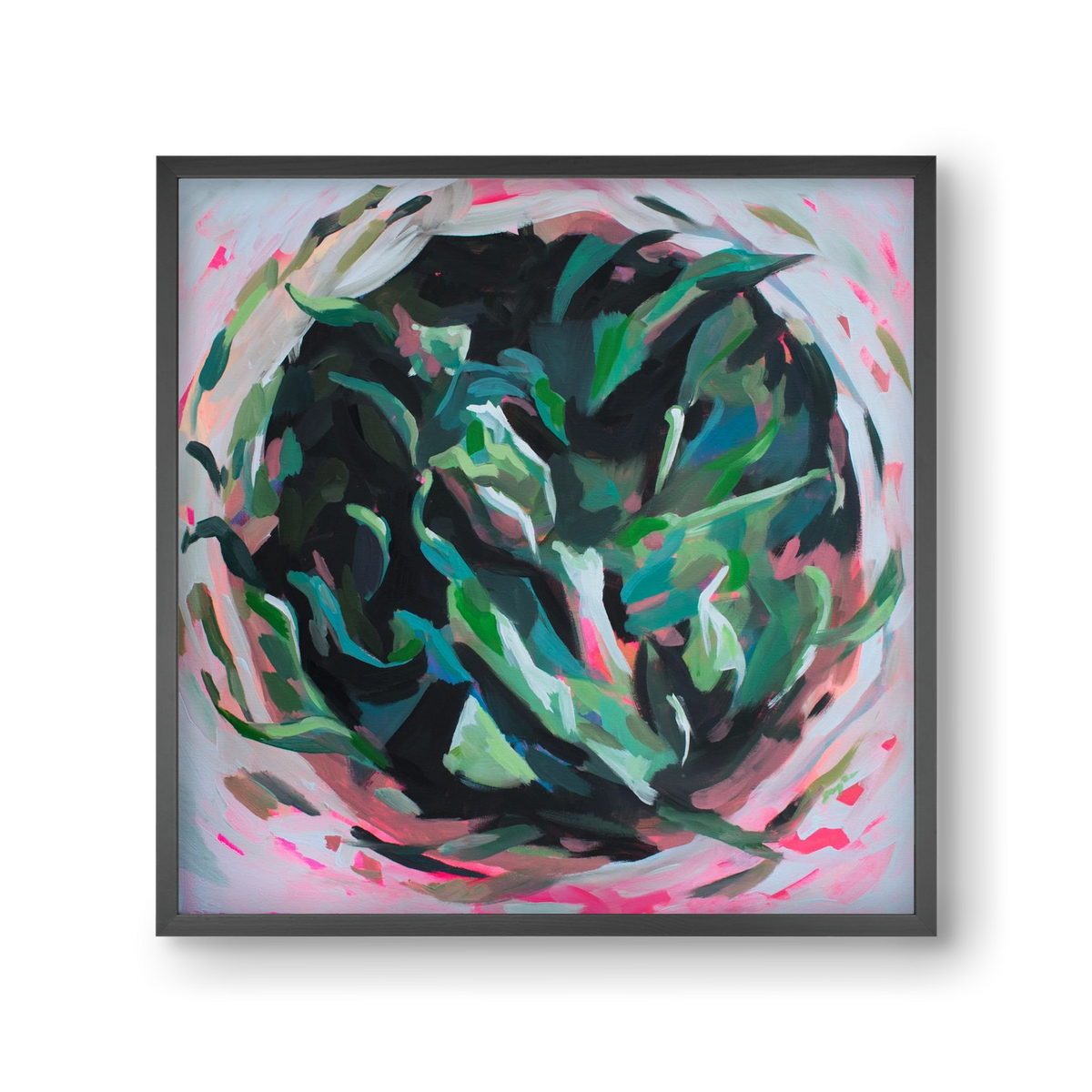 Gyokuro, 30x30 cm (30x30 cm), Fekete keret