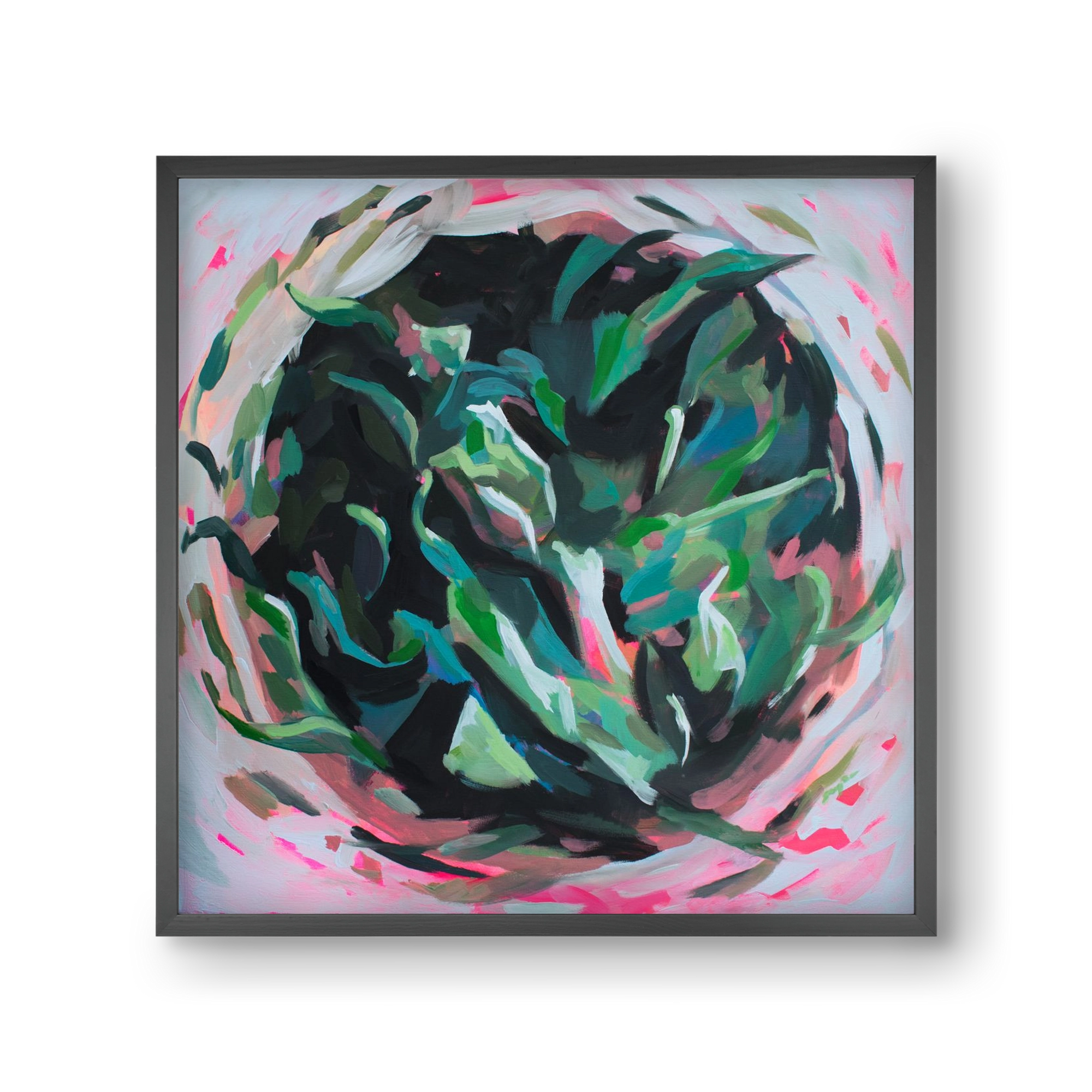 Gyokuro, 30x30 cm (30x30 cm), Fekete keret