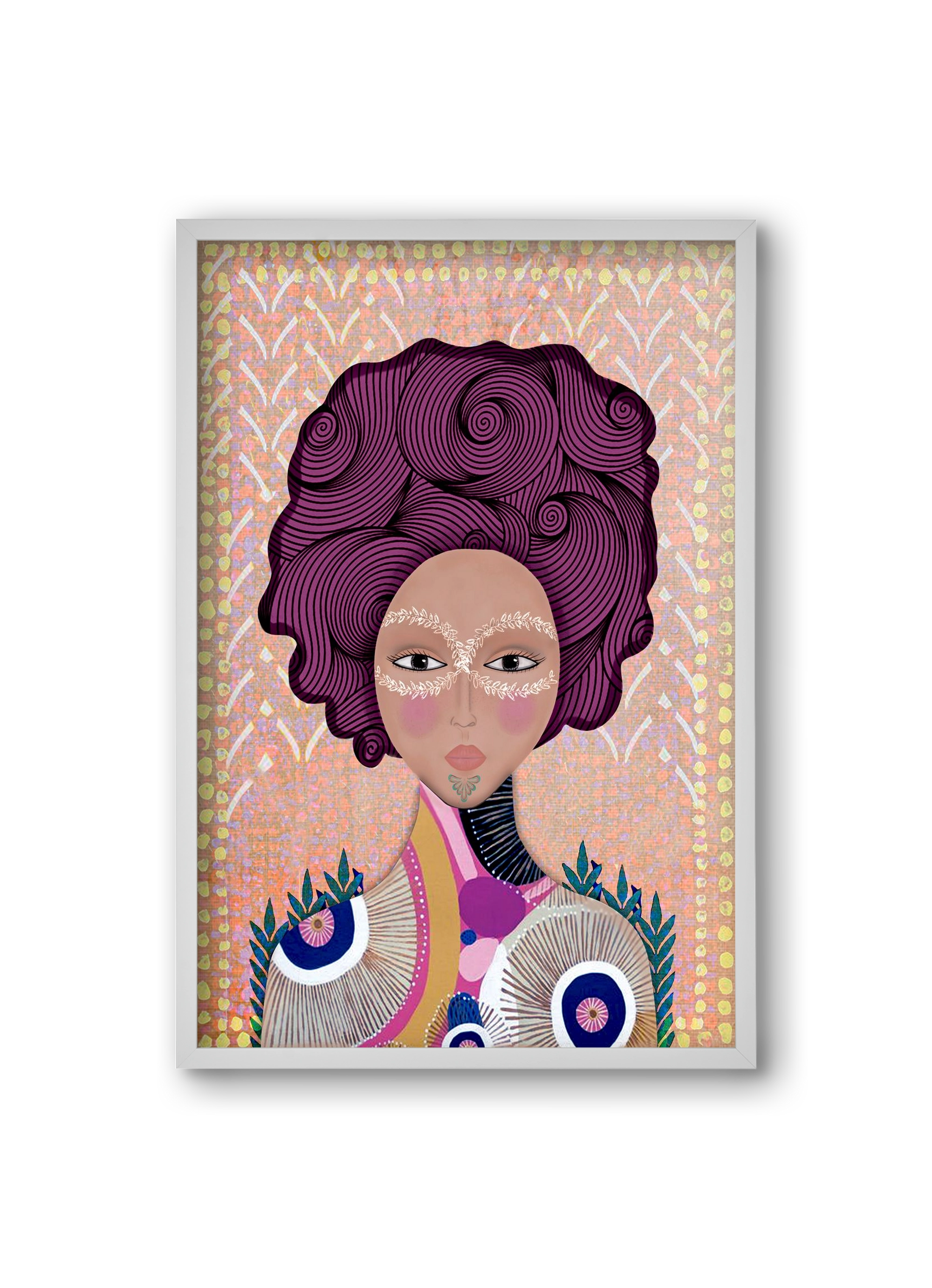 SOUL GUARDIAN, 20x30 cm (20x30 cm), Fehér keret