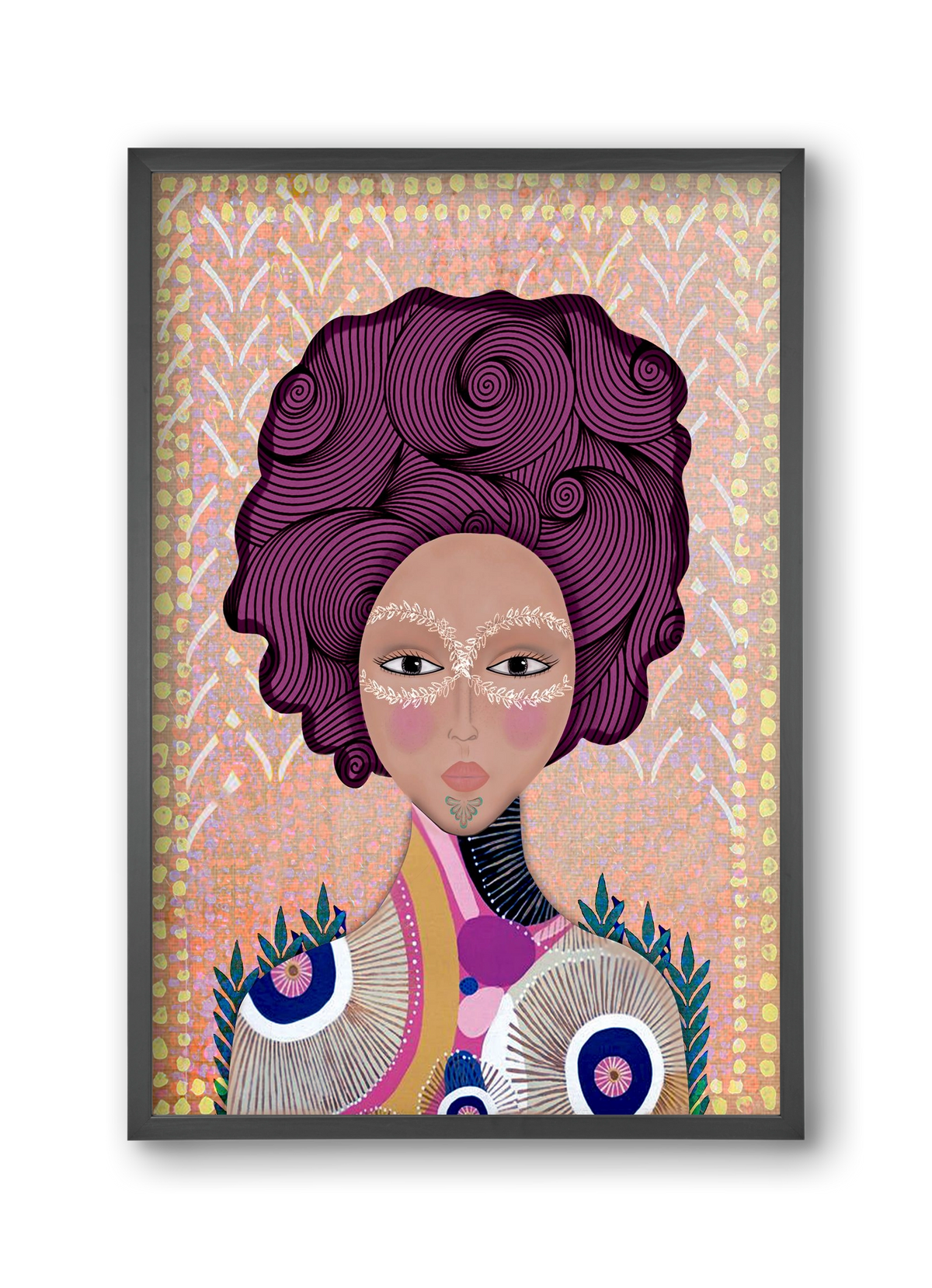 SOUL GUARDIAN, 30x45 cm (30x45 cm), Fekete keret