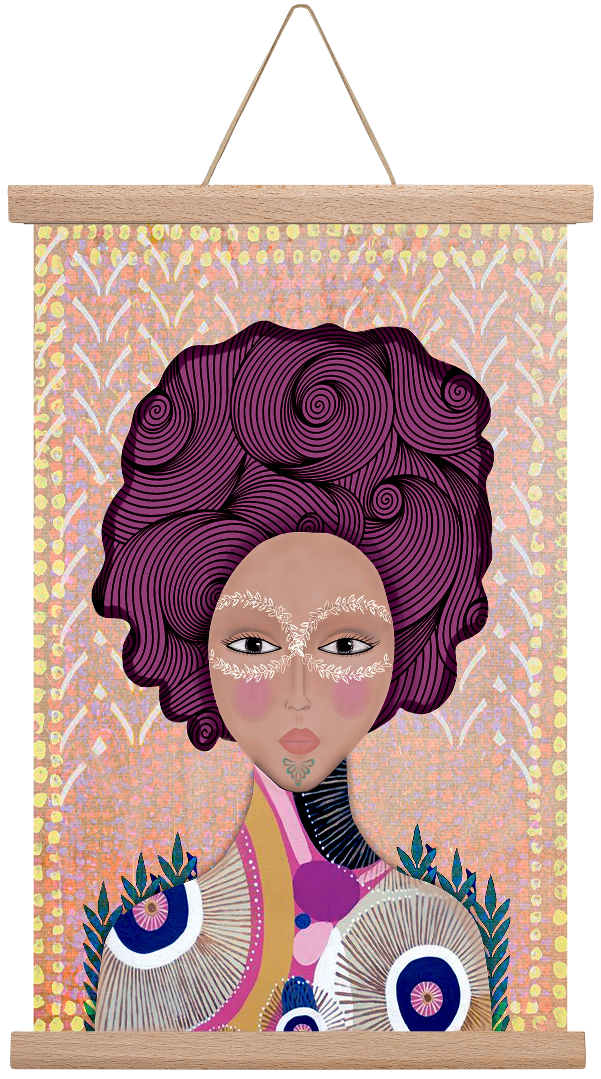 SOUL GUARDIAN, 30x45 cm (30x45 cm), Tölgy akasztó