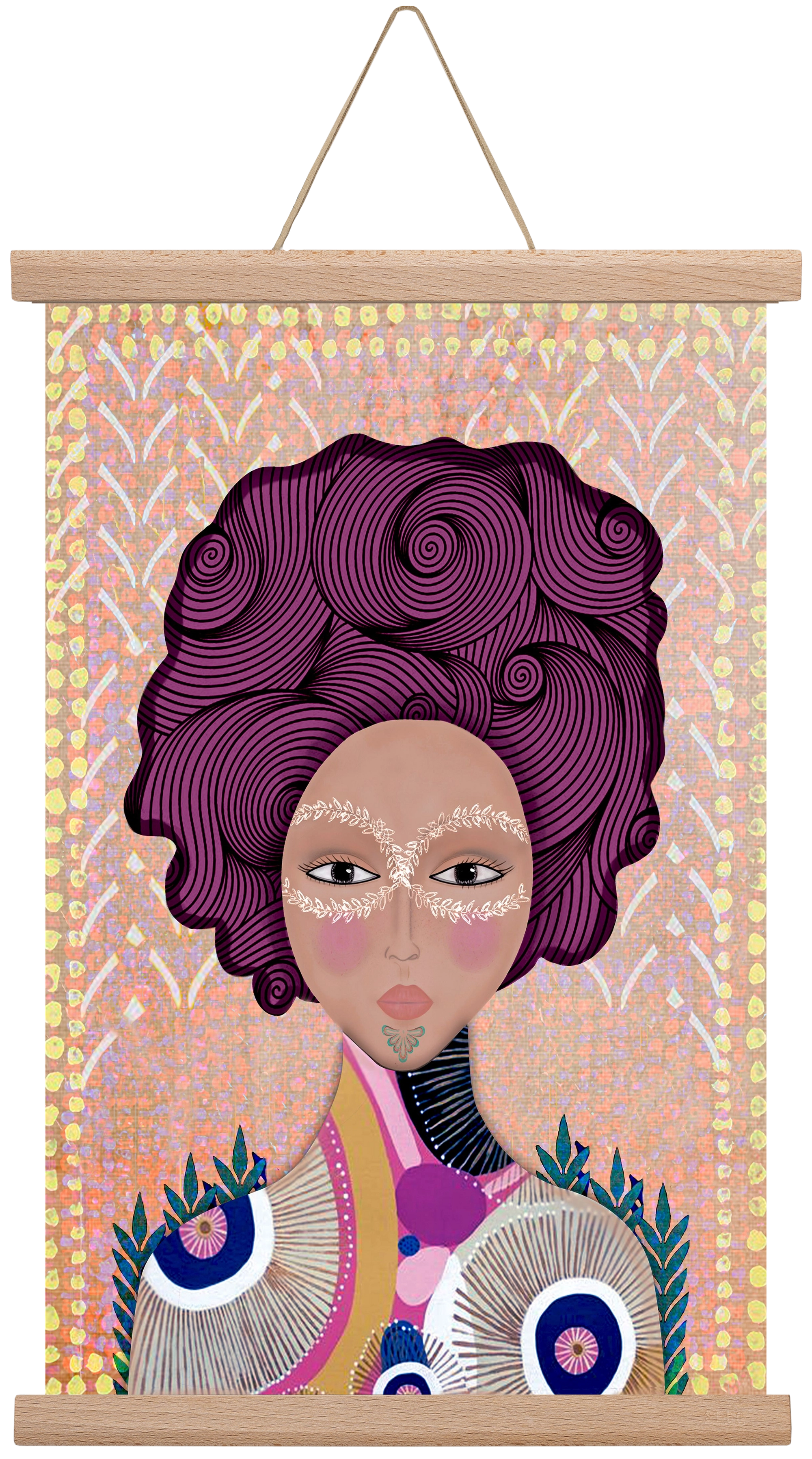 SOUL GUARDIAN, 30x45 cm (30x45 cm), Tölgy akasztó