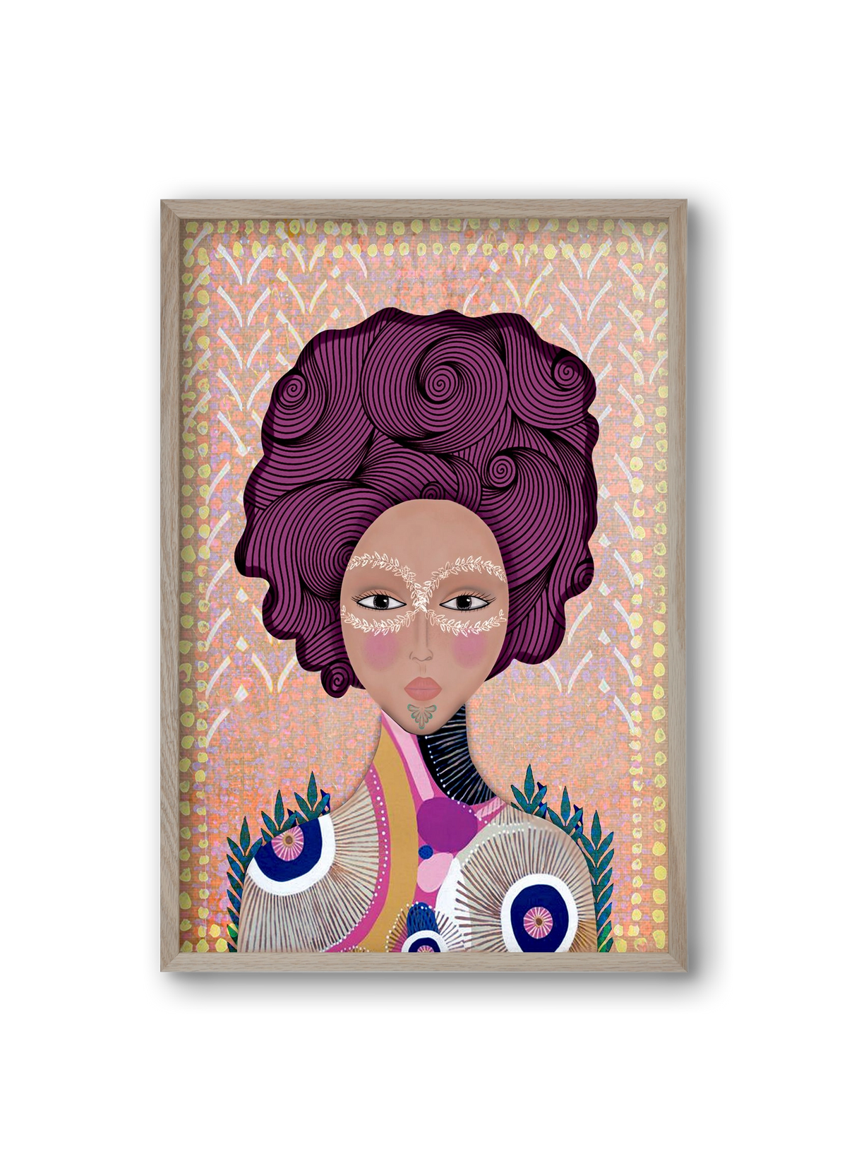 SOUL GUARDIAN, 20x30 cm (20x30 cm), Tölgy keret