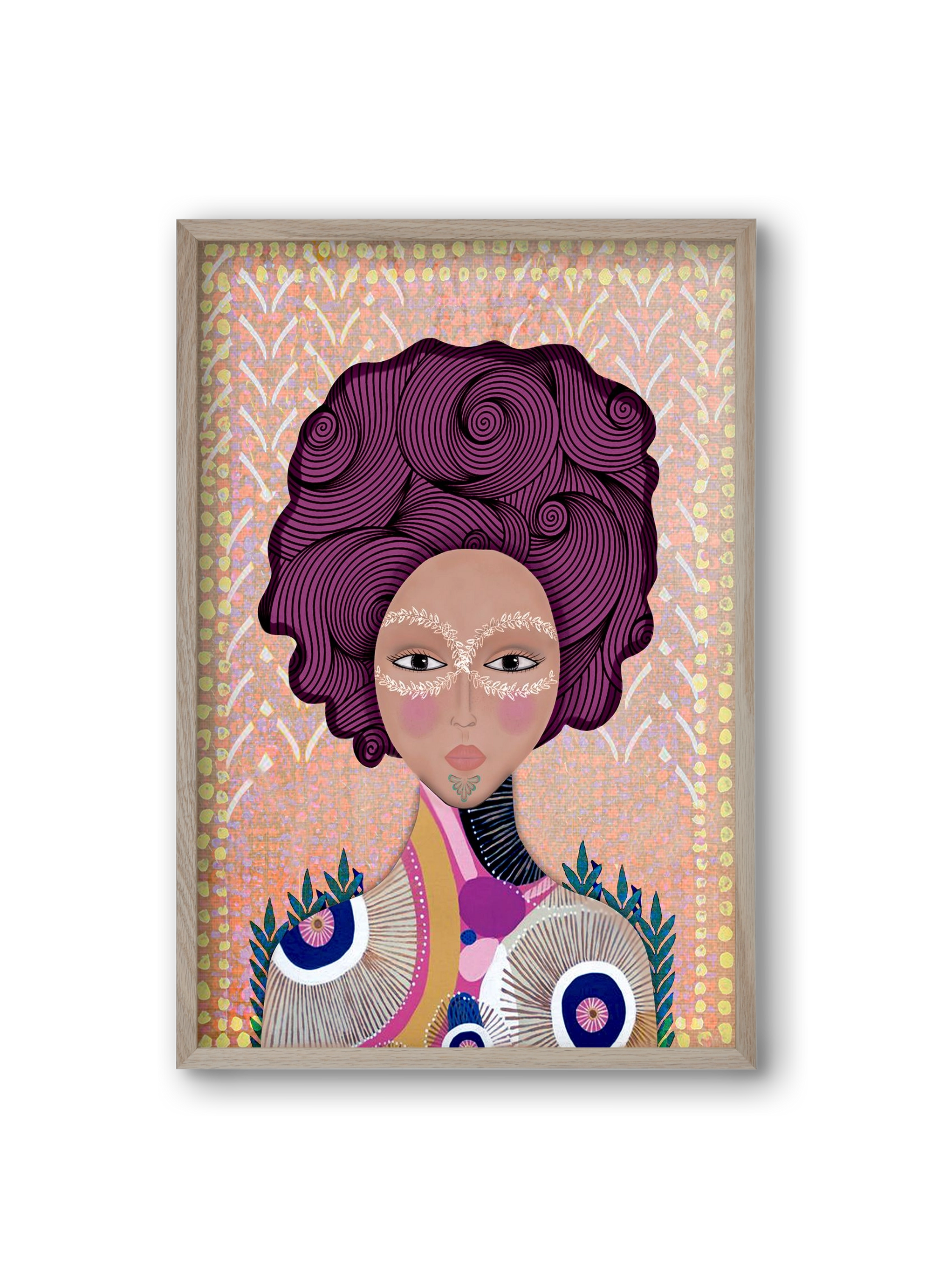 SOUL GUARDIAN, 20x30 cm (20x30 cm), Tölgy keret