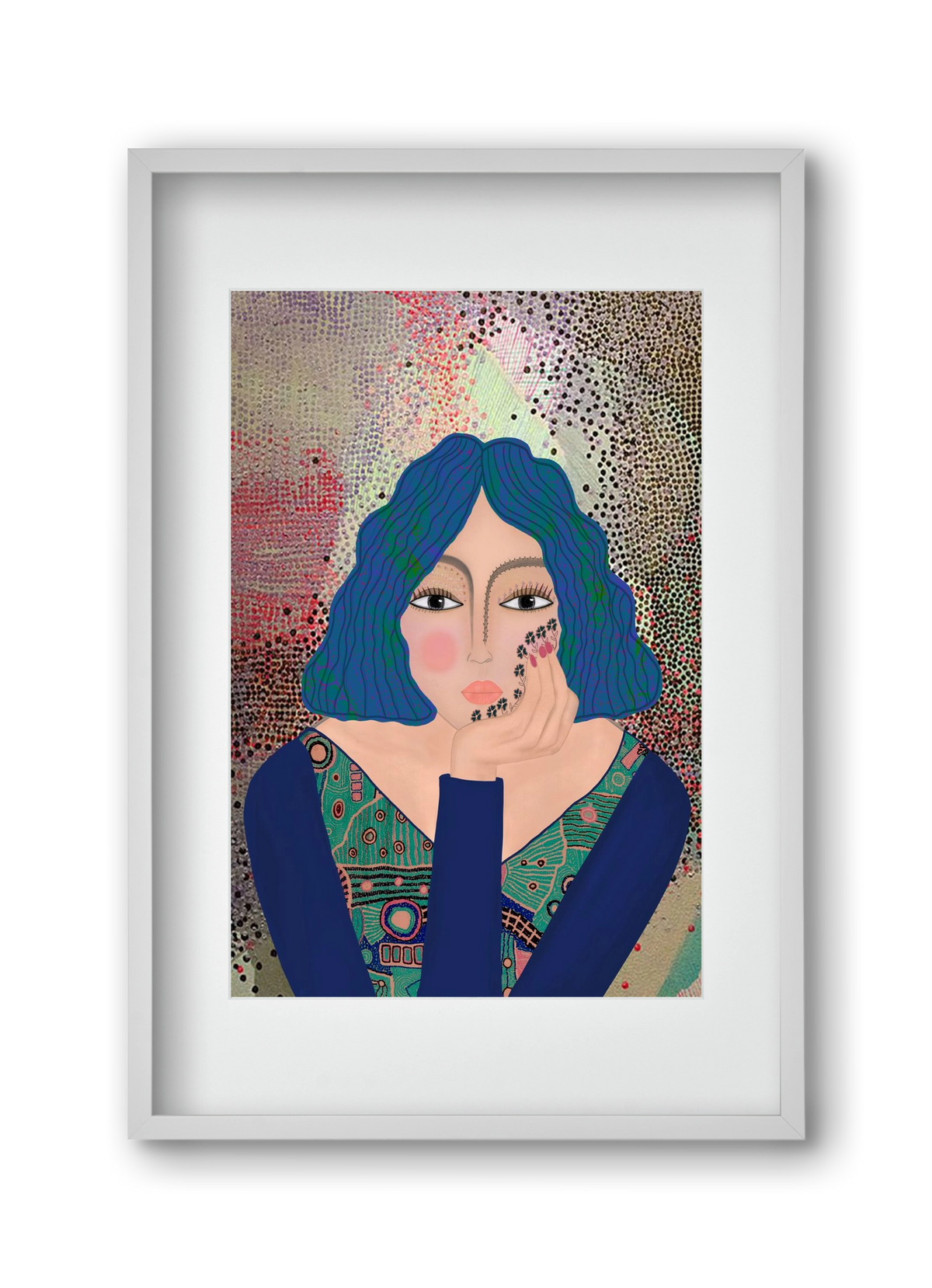 LILA, 30x45 cm (20x30 cm), Fehér keret, paszpartuval