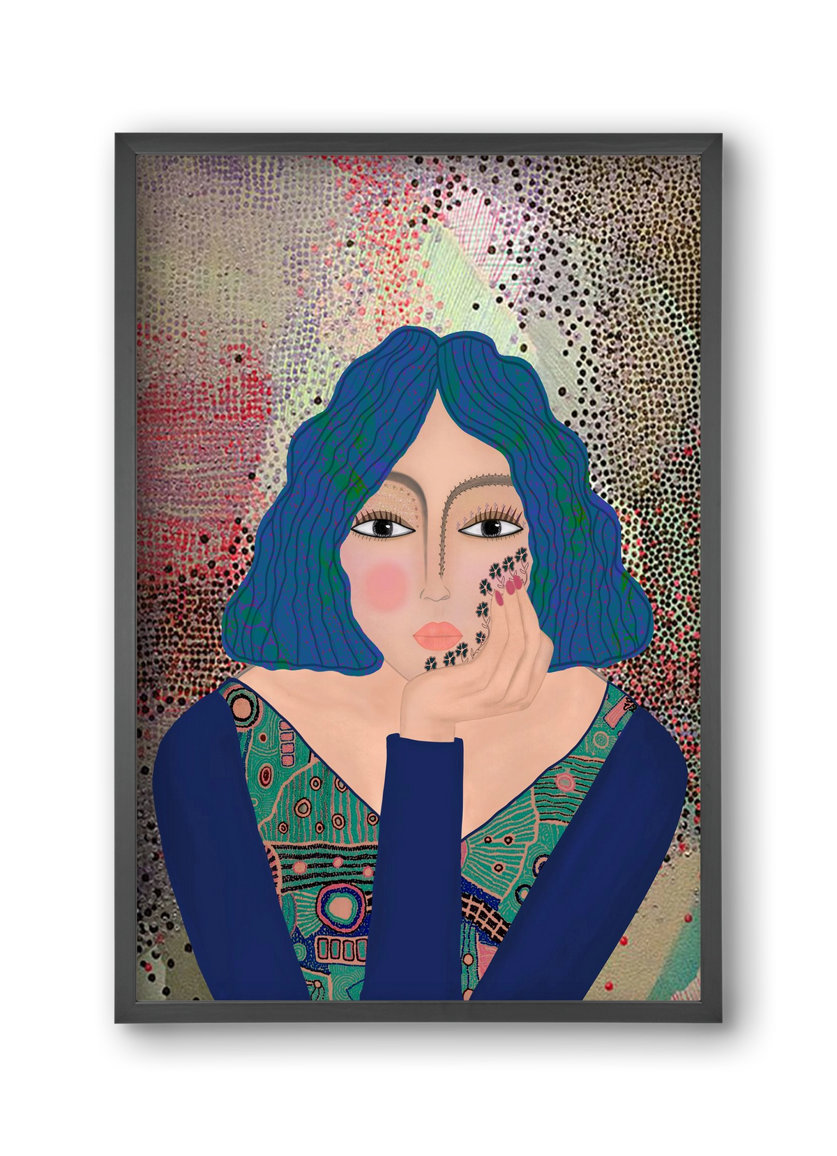 LILA, 30x45 cm (30x45 cm), Fekete keret