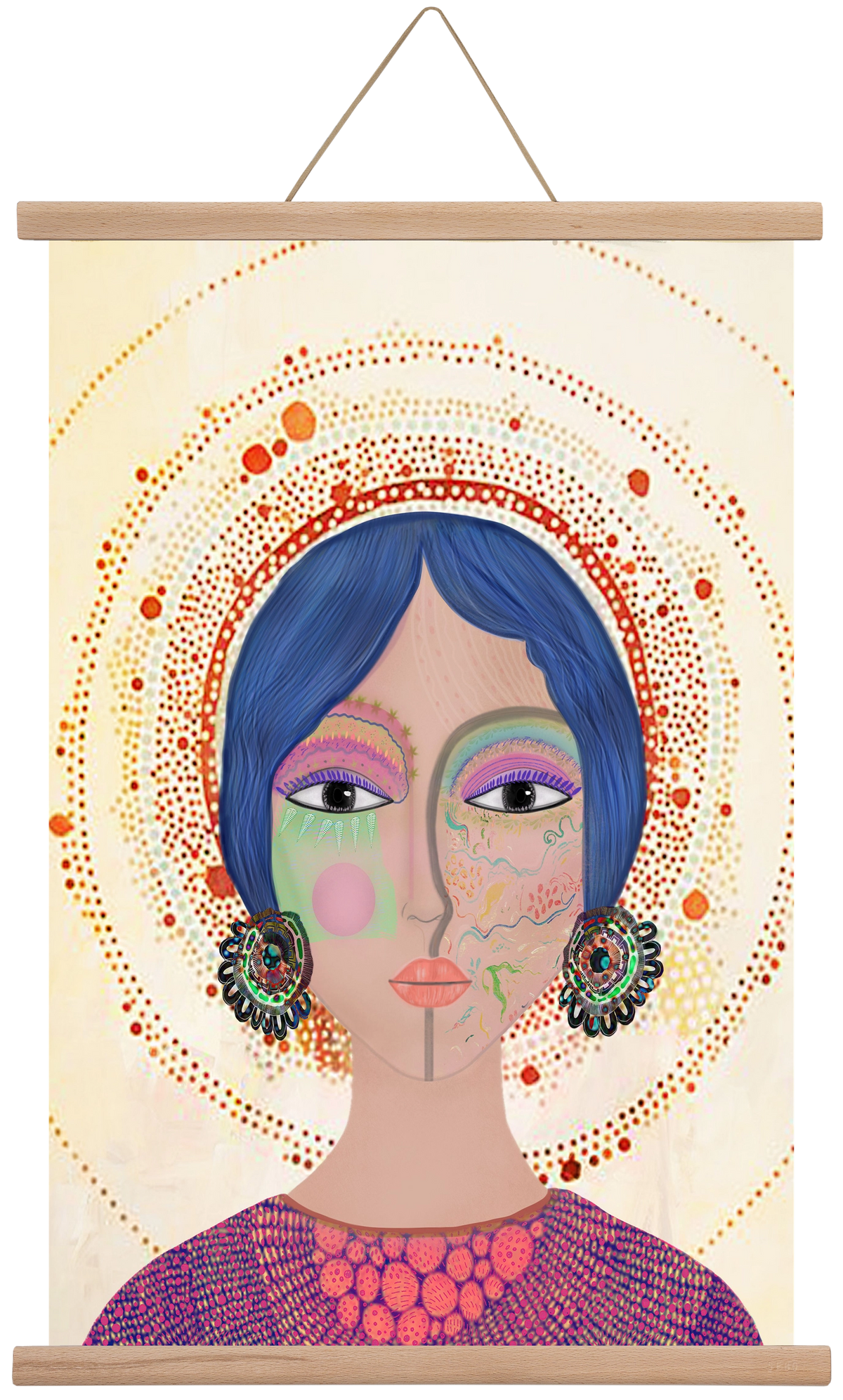 Ethereal Dreams, 40x60 cm (40x60 cm), Tölgy akasztó