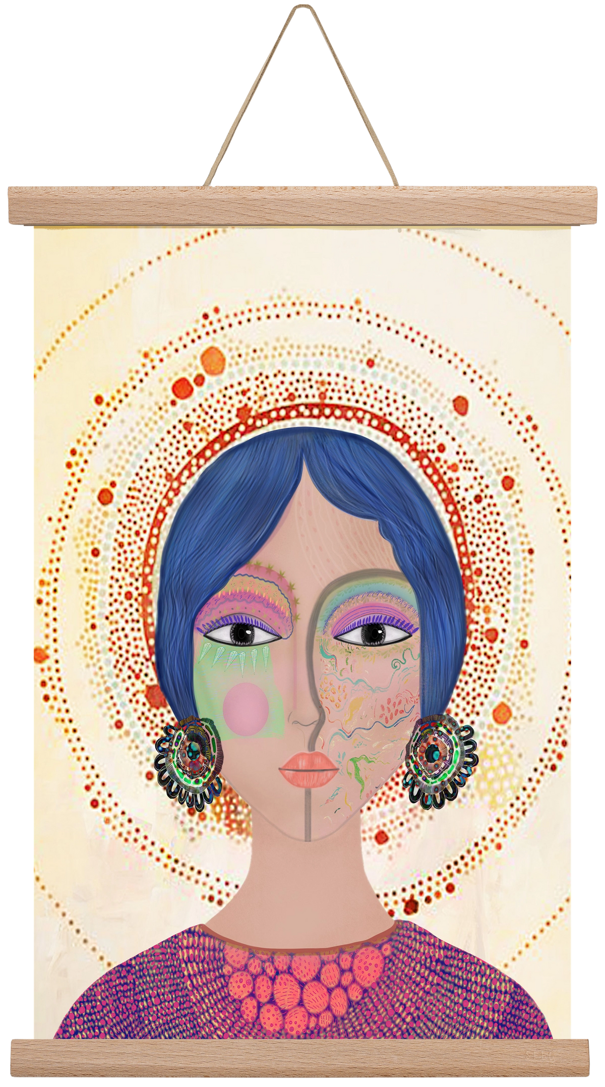 Ethereal Dreams, 30x45 cm (30x45 cm), Tölgy akasztó