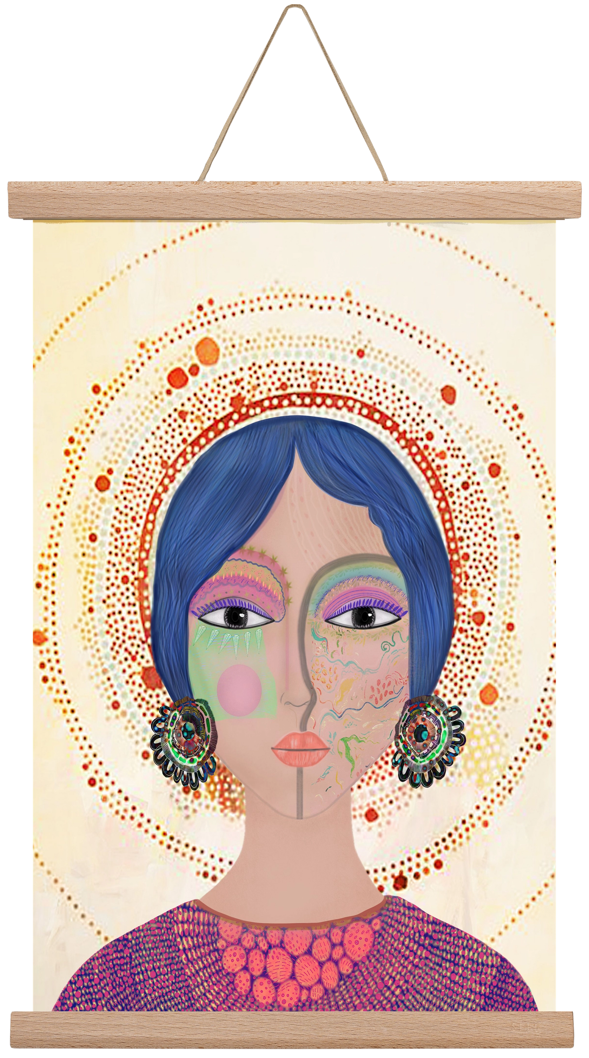 Ethereal Dreams, 30x45 cm (30x45 cm), Tölgy akasztó