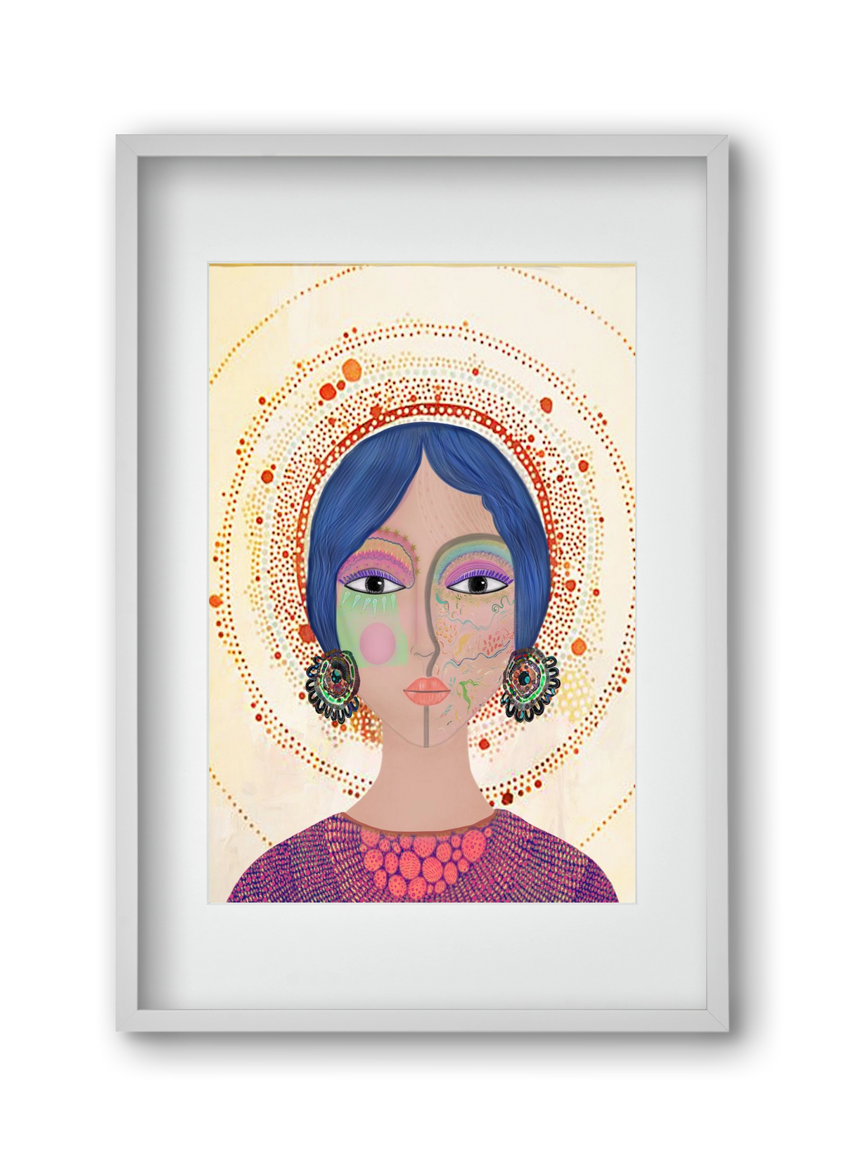 Ethereal Dreams, 30x45 cm (20x30 cm), Fehér keret, paszpartuval