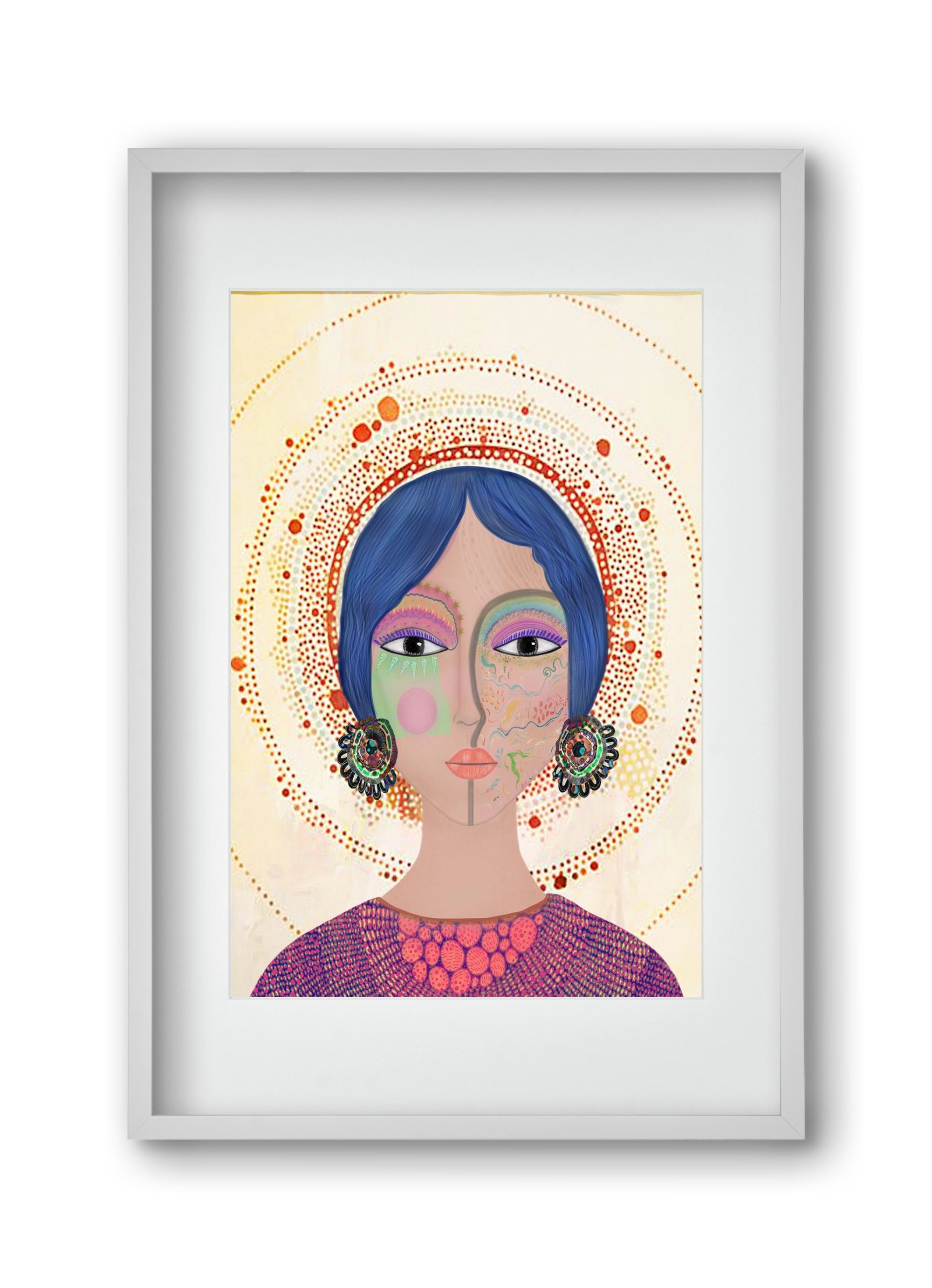 Ethereal Dreams, 30x45 cm (20x30 cm), Fehér keret, paszpartuval