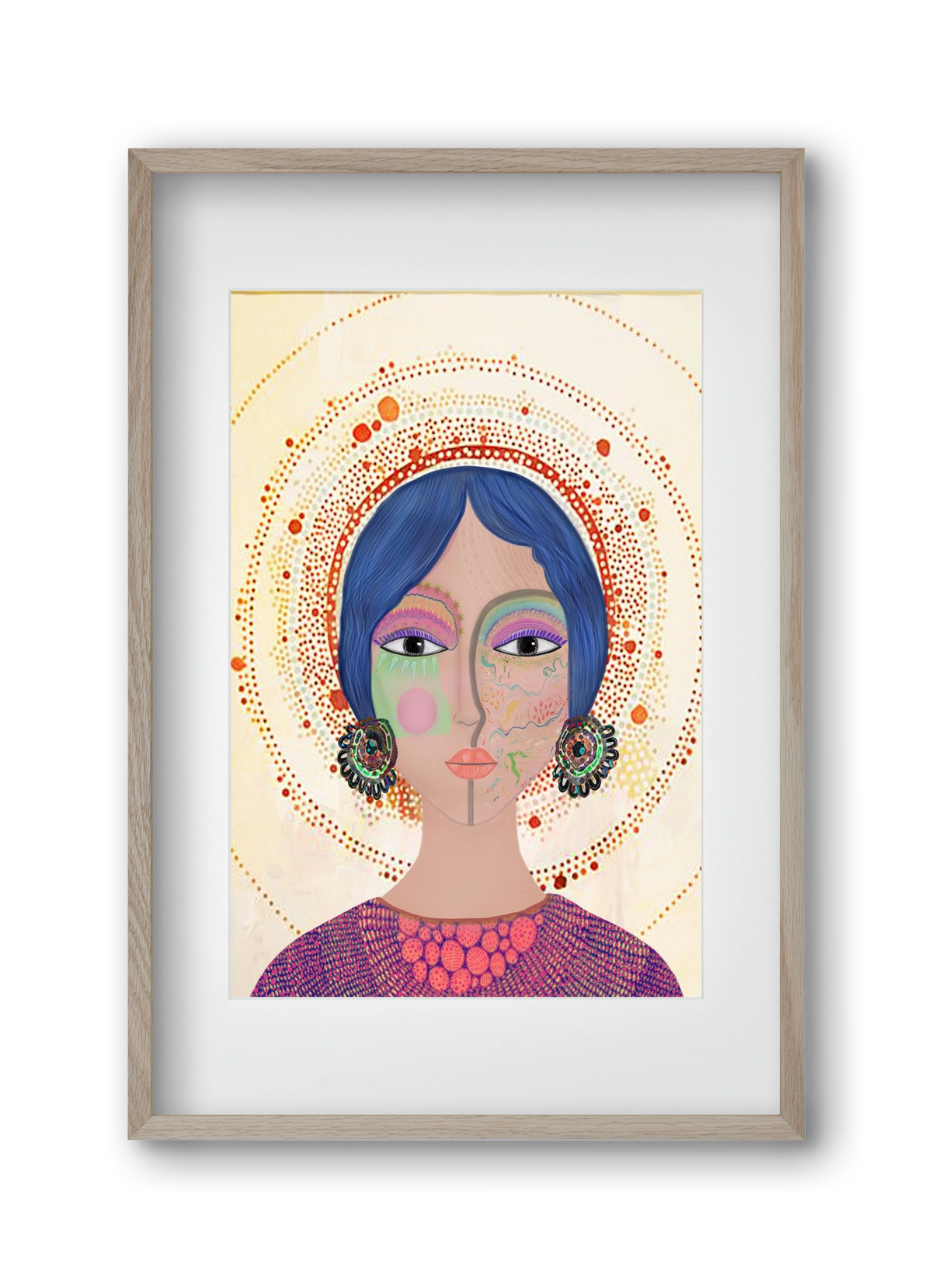 Ethereal Dreams, 30x45 cm (20x30 cm), Tölgy keret, paszpartuval