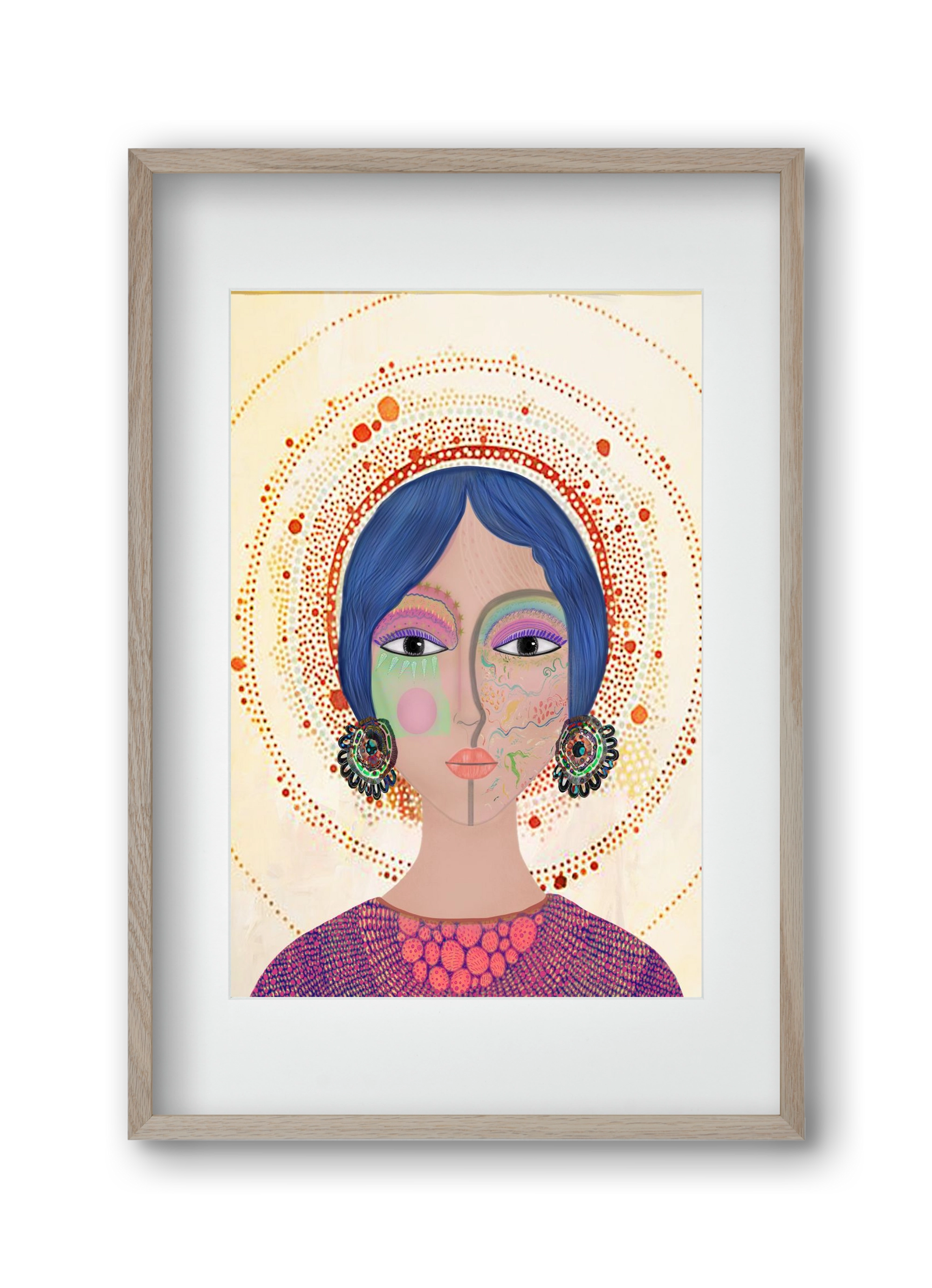 Ethereal Dreams, 30x45 cm (20x30 cm), Tölgy keret, paszpartuval