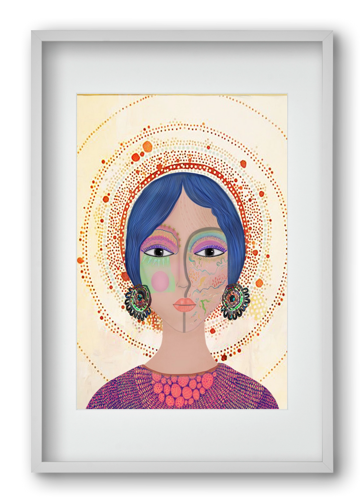 Ethereal Dreams, 40x60 cm (30x45 cm), Fehér keret, paszpartuval