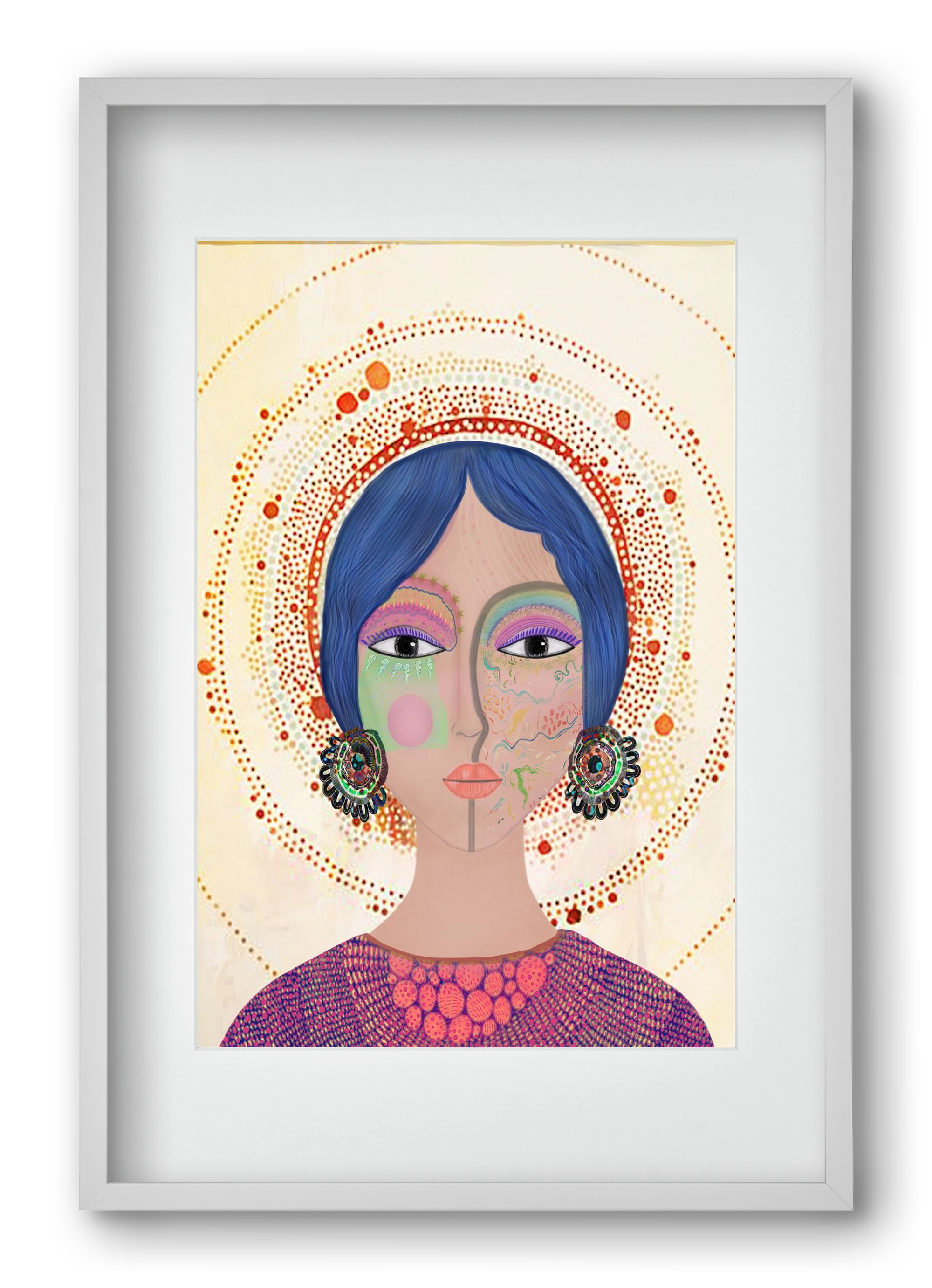 Ethereal Dreams, 40x60 cm (30x45 cm), Fehér keret, paszpartuval