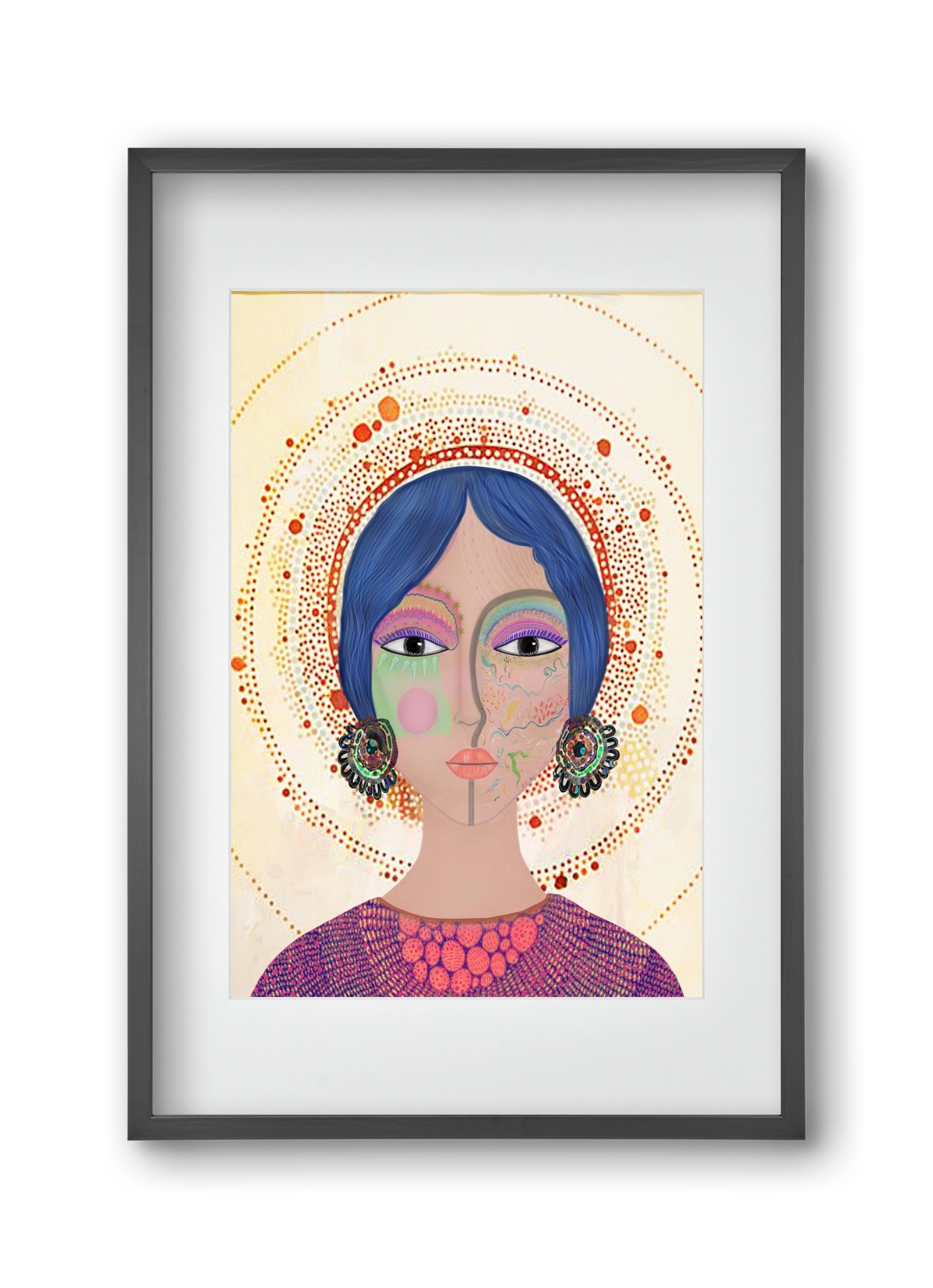 Ethereal Dreams, 30x45 cm (20x30 cm), Fekete keret, paszpartuval