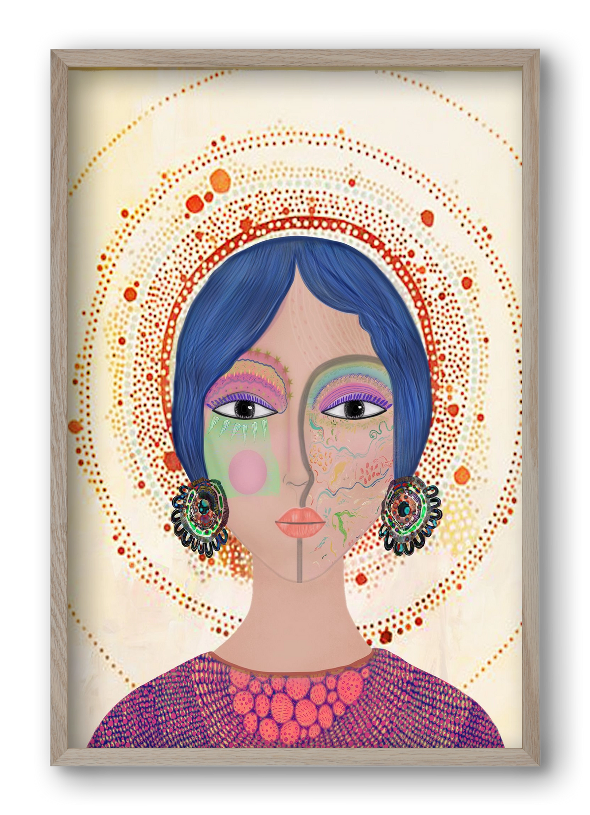 Ethereal Dreams, 40x60 cm (40x60 cm), Tölgy keret