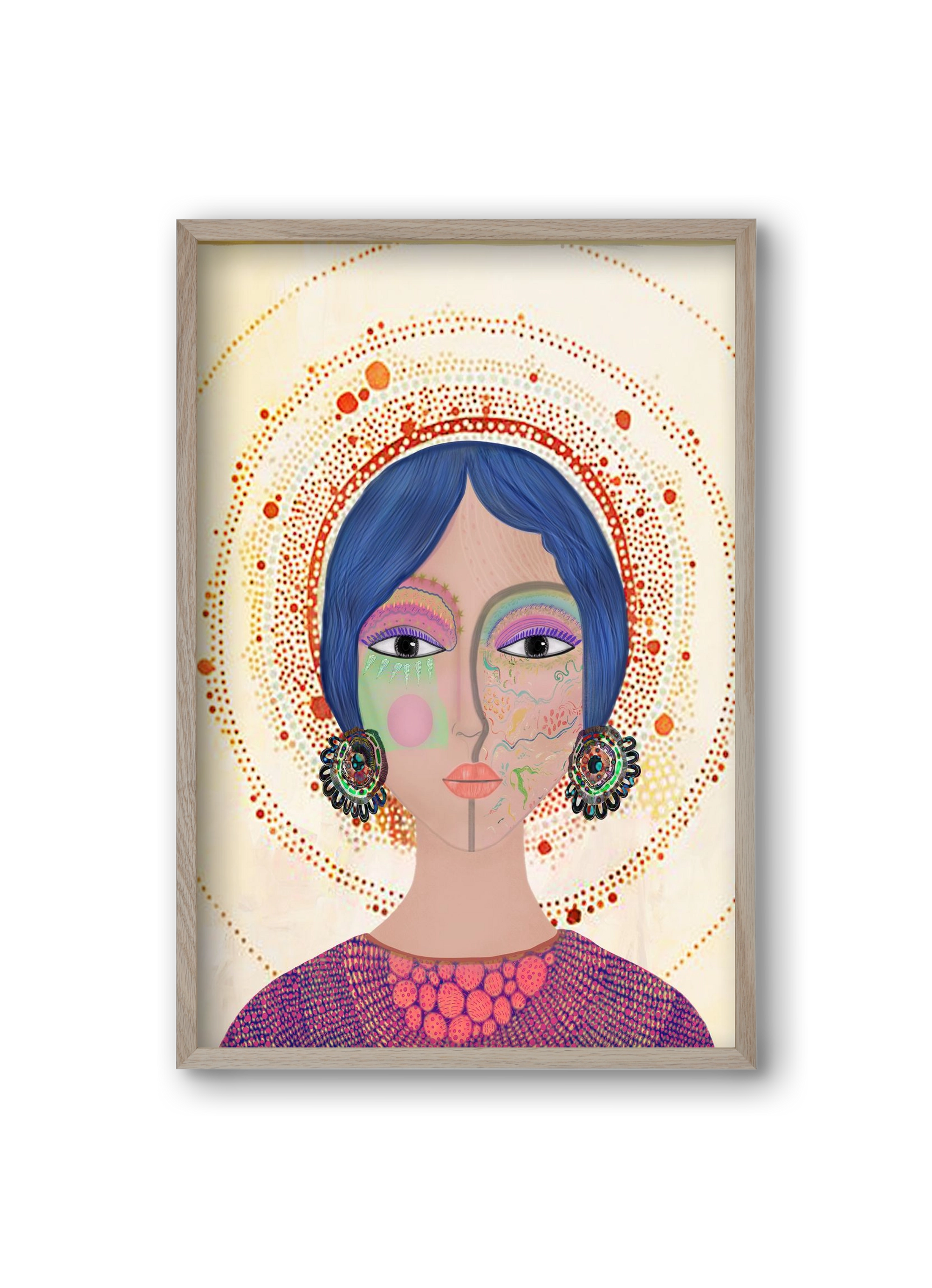 Ethereal Dreams, 20x30 cm (20x30 cm), Tölgy keret