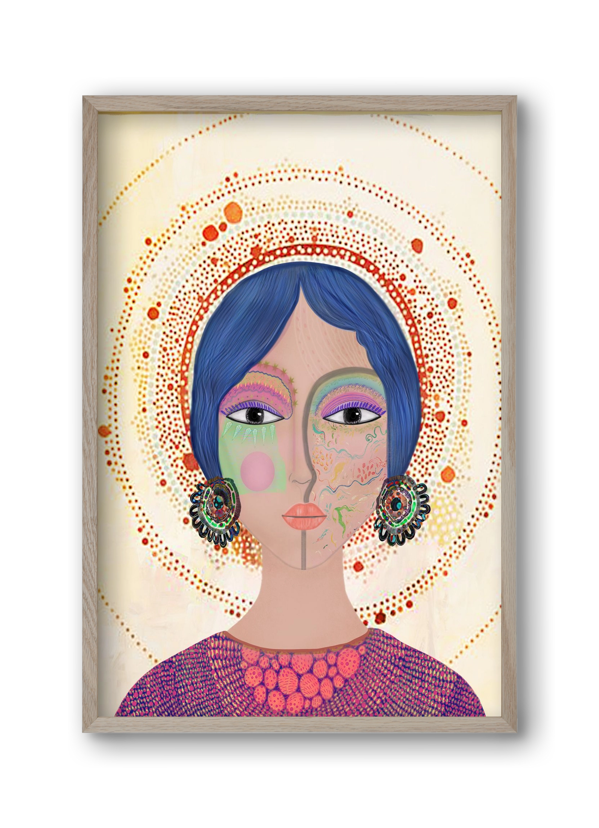 Ethereal Dreams, 30x45 cm (30x45 cm), Tölgy keret