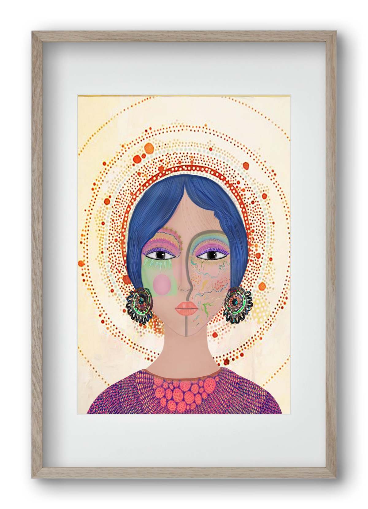 Ethereal Dreams, 40x60 cm (30x45 cm), Tölgy keret, paszpartuval