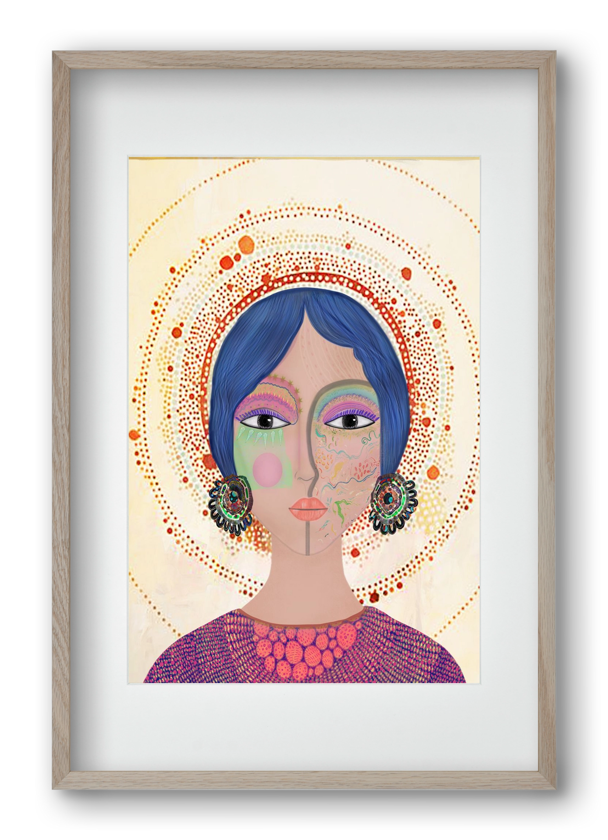 Ethereal Dreams, 40x60 cm (30x45 cm), Tölgy keret, paszpartuval