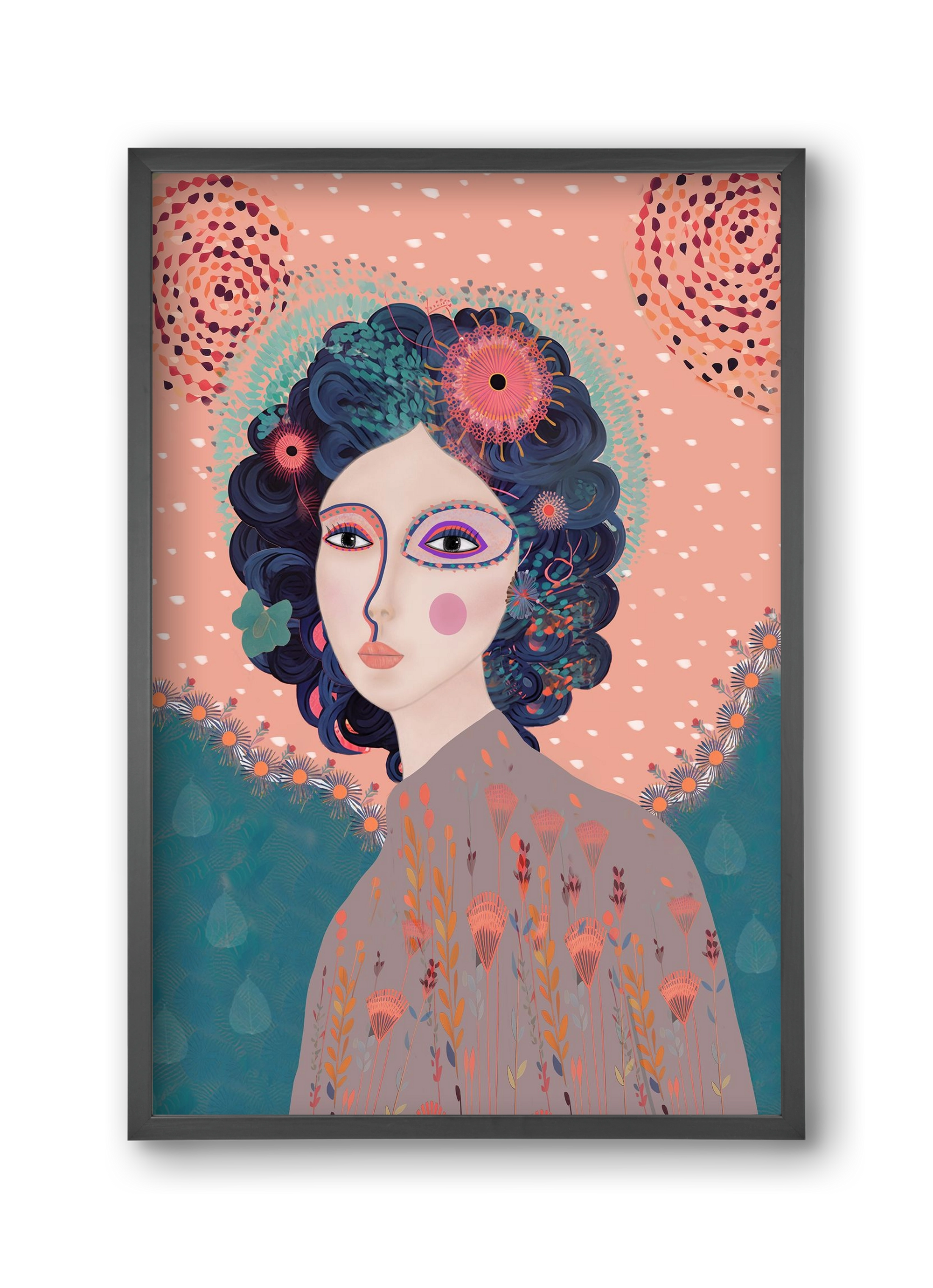 ELARA'S EXPLORATION, 30x45 cm (30x45 cm), Fekete keret