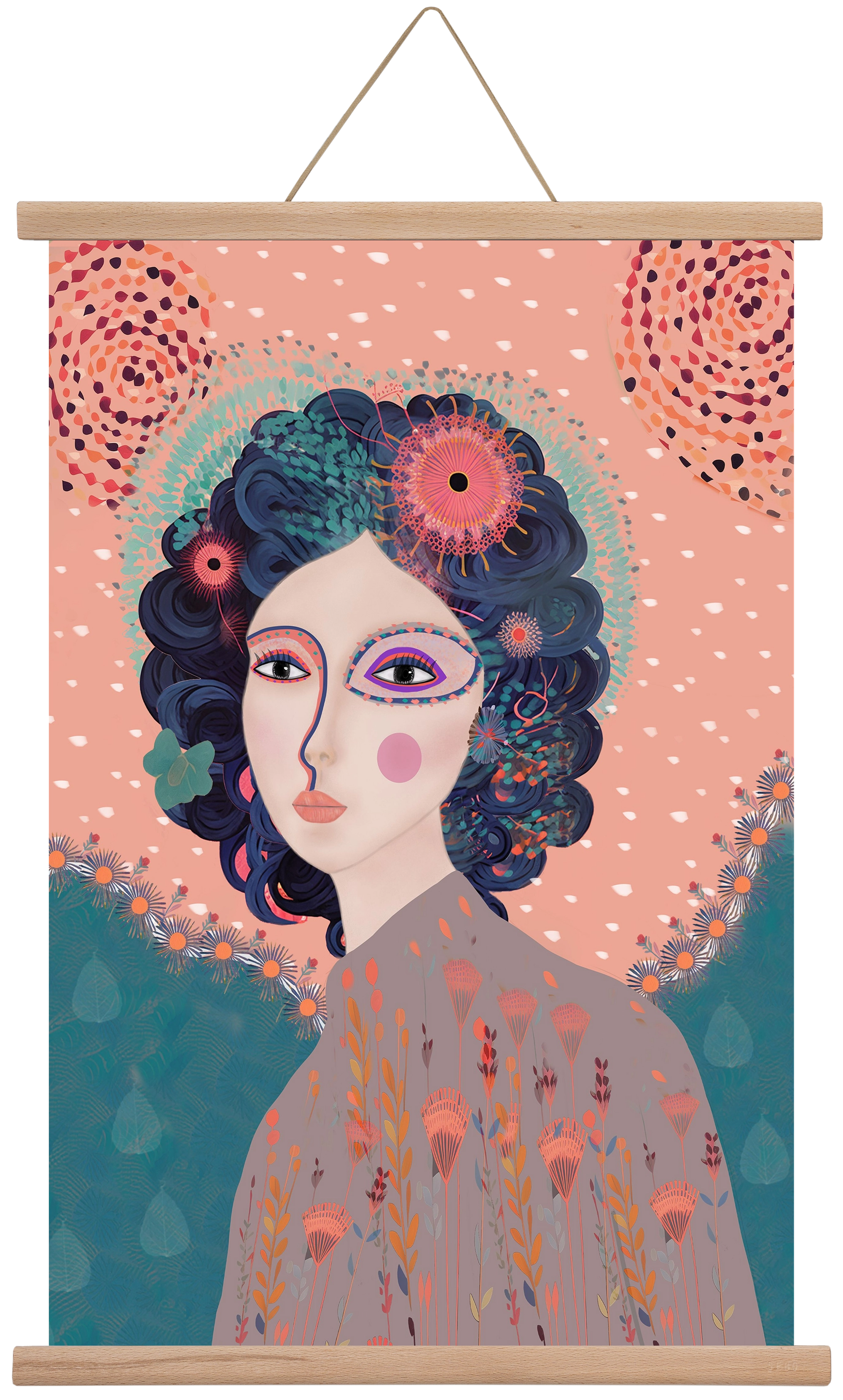 ELARA'S EXPLORATION, 40x60 cm (40x60 cm), Tölgy akasztó