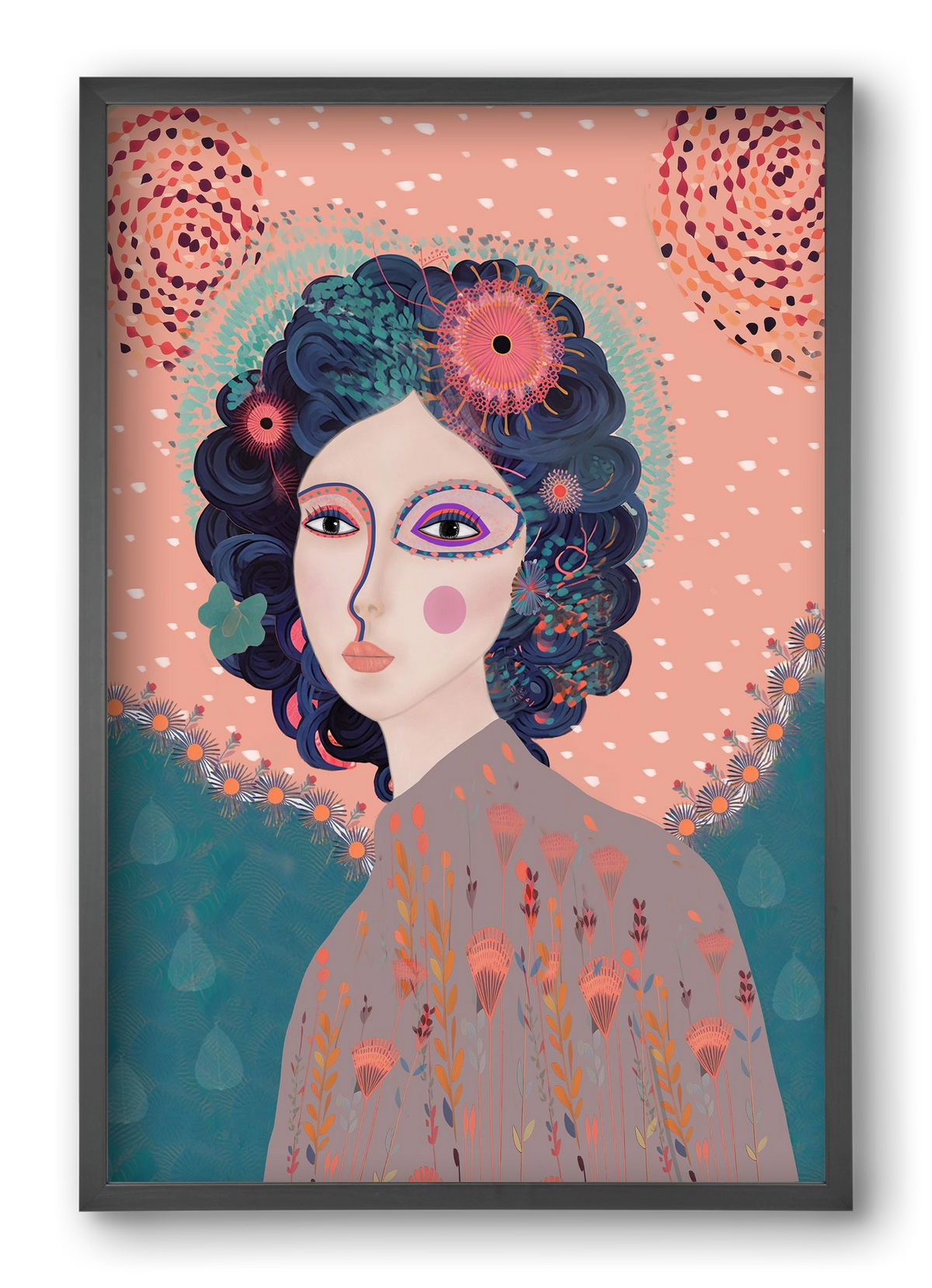 ELARA'S EXPLORATION, 40x60 cm (40x60 cm), Fekete keret