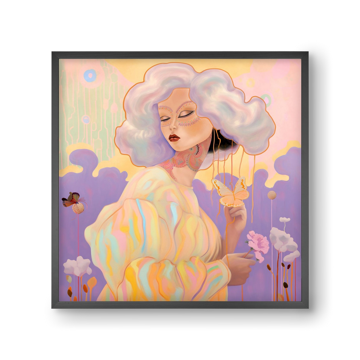 WHISPER OF ENCHANTMENT, 30x30 cm (30x30 cm), Fekete keret