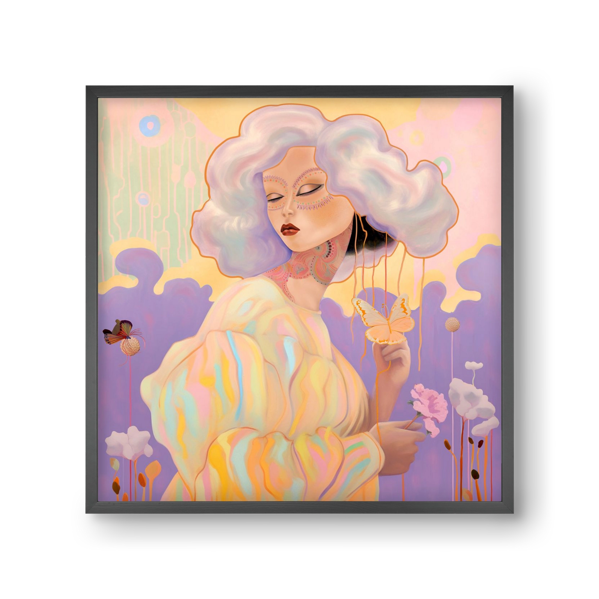 WHISPER OF ENCHANTMENT, 30x30 cm (30x30 cm), Fekete keret