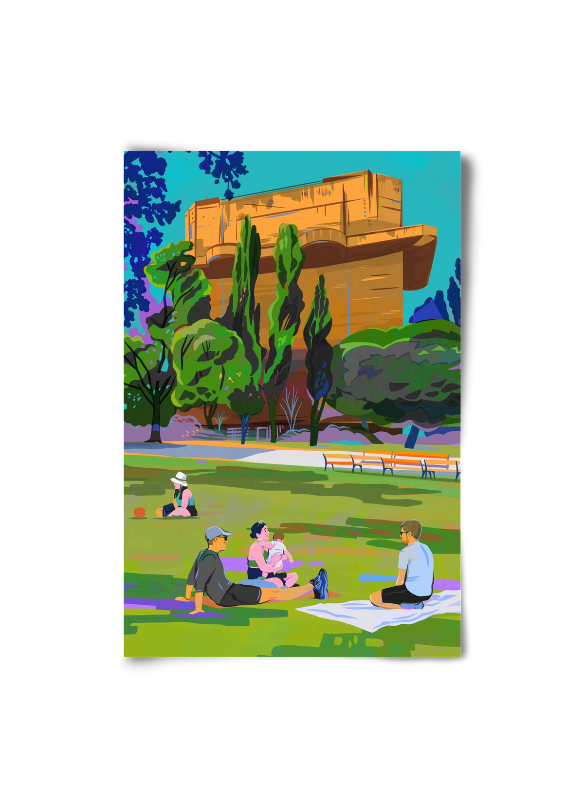 Arenbergpark - Wien, 20x30 cm, Keret nélkül