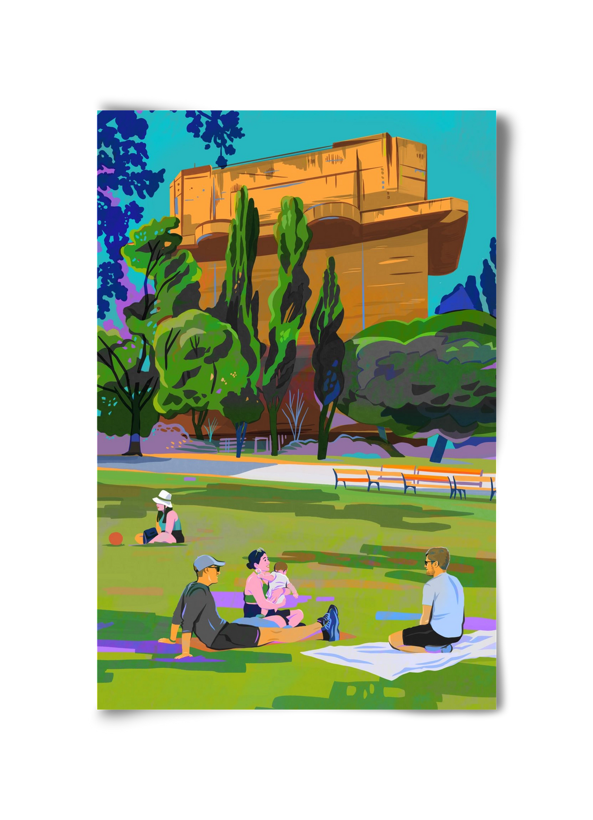 Arenbergpark - Wien, 30x45 cm, Keret nélkül