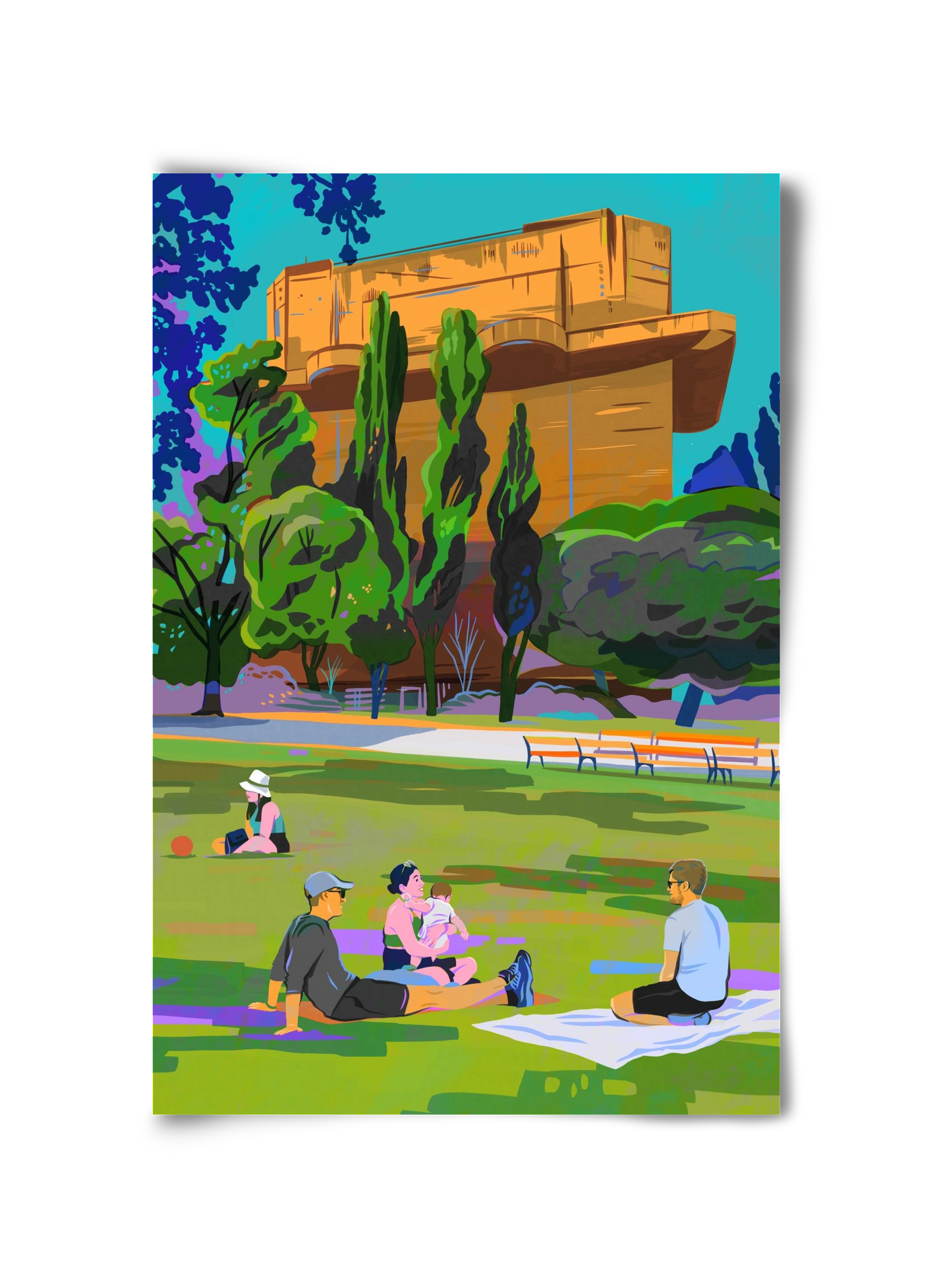 Arenbergpark - Wien, 30x45 cm, Keret nélkül