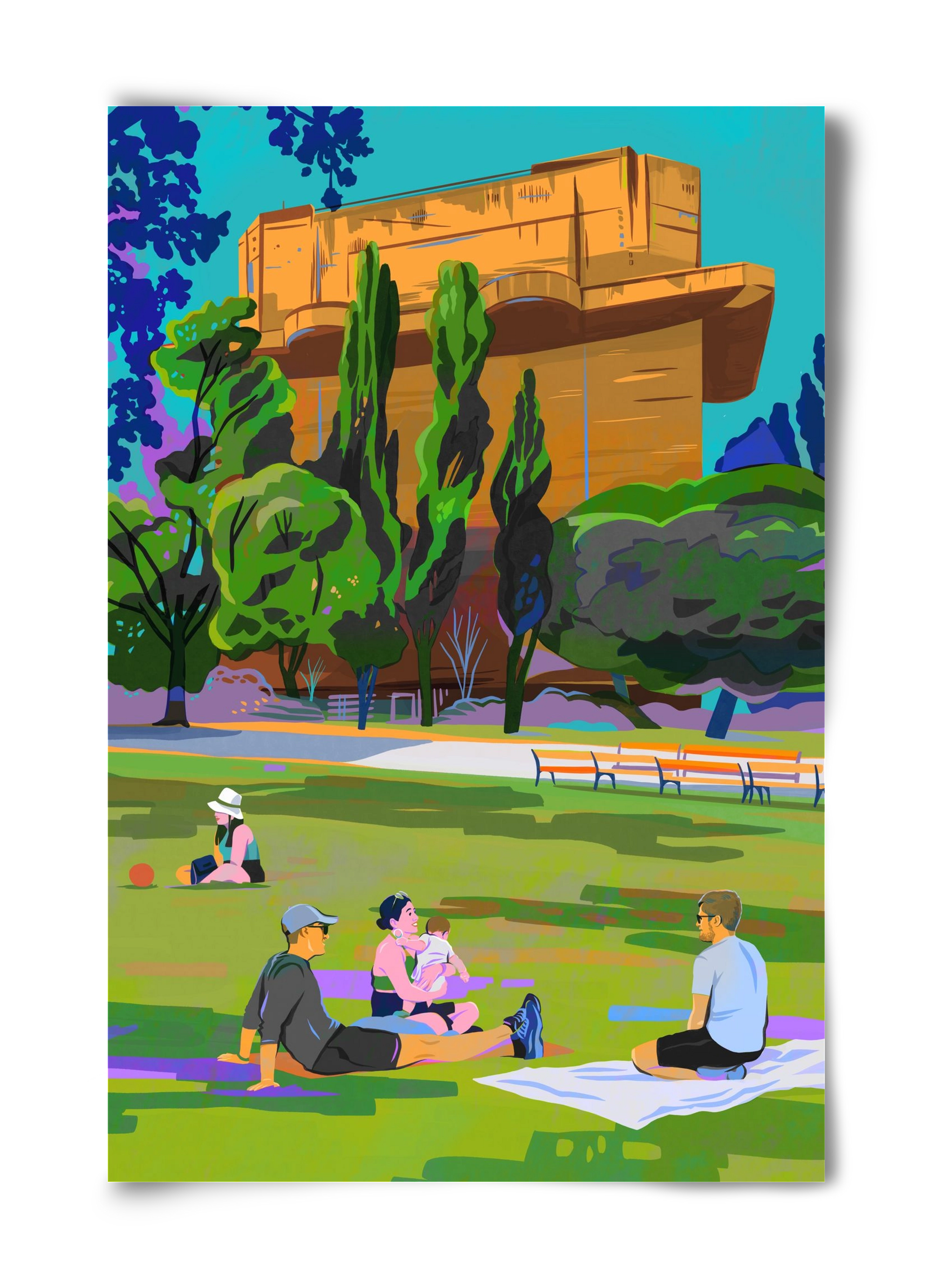 Arenbergpark - Wien, 40x60 cm, Keret nélkül